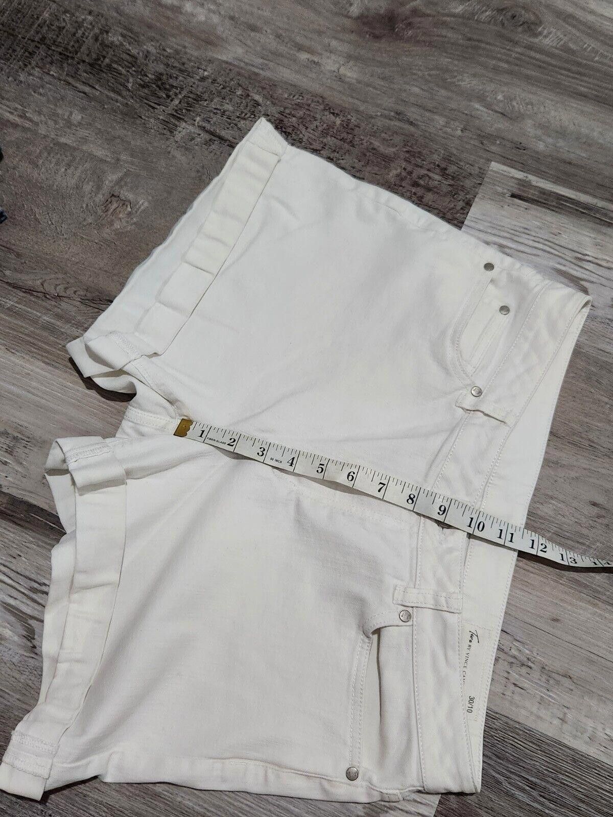 Vince Camuto Two By Vince Camuto Shorts Size 10/ 30 White Denim Stretch Size 32" / US 10 / IT 46 - 6 Thumbnail