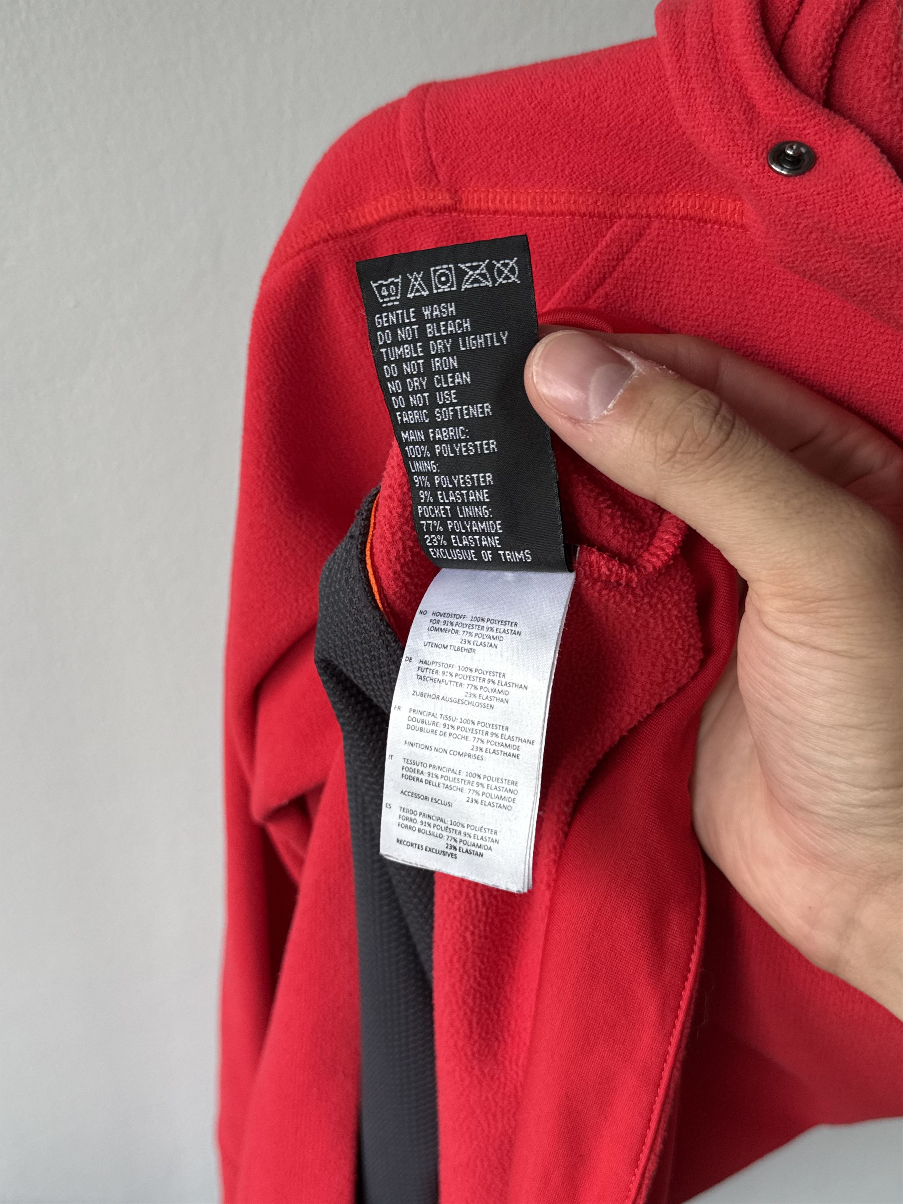 Norrona Norrona Falketind Warm1 Red Polartec Fleece Outdoor Hoodie Size M / US 6-8 / IT 42-44 - 15 Thumbnail