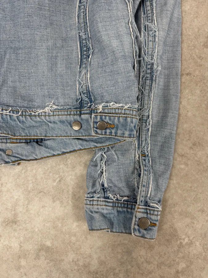 Maison Margiela Maison Margiela H&M Blue Distressed Re-Edition Denim Jacket Size US M / EU 48-50 / 2 - 9 Thumbnail