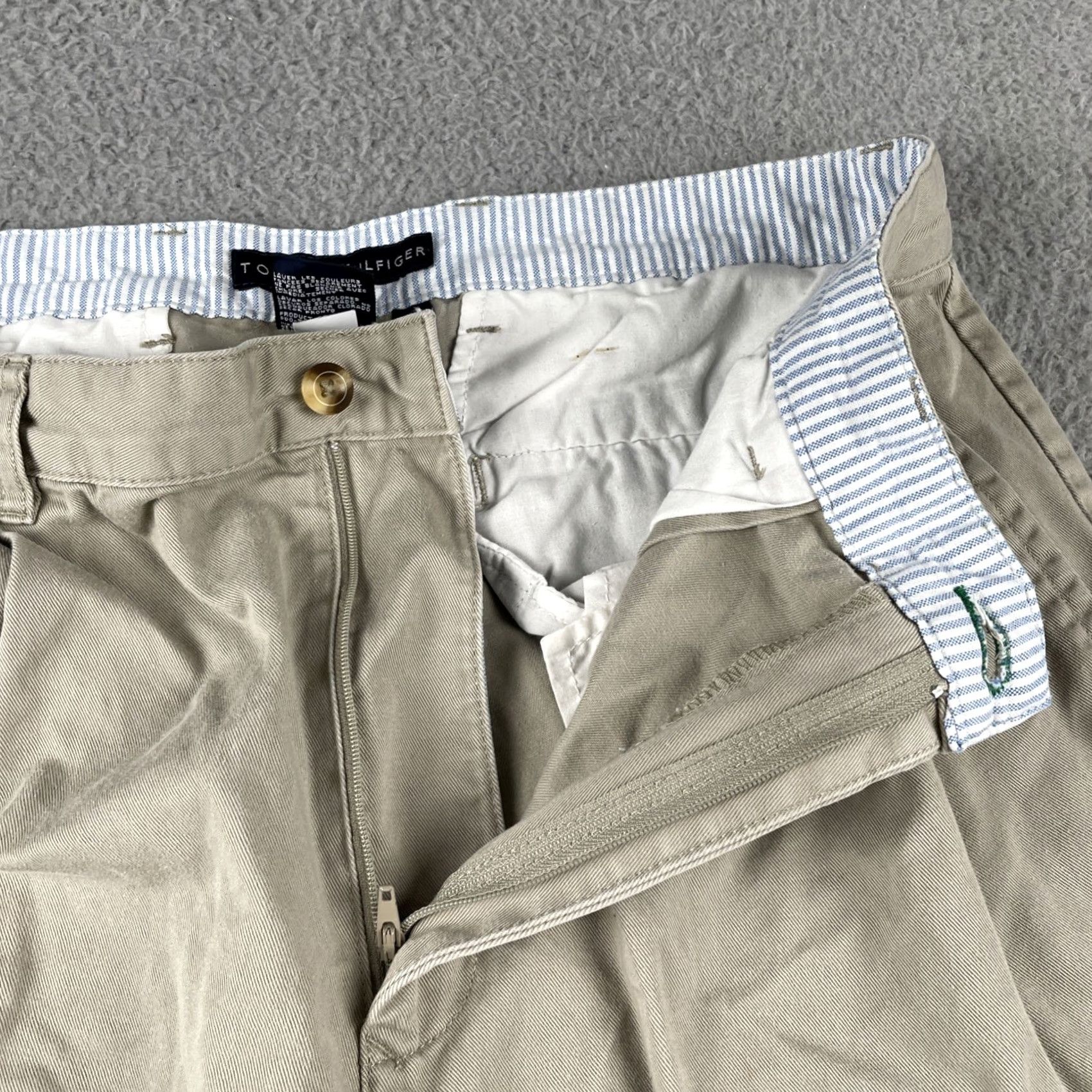 Tommy Hilfiger Vtg Tommy Hilfiger Chino Pants Mens 30x28 Beige Cotton Regular Inseam 28 Athletic Casual Retro Preppy Size US 30 / EU 46 - 6 Thumbnail
