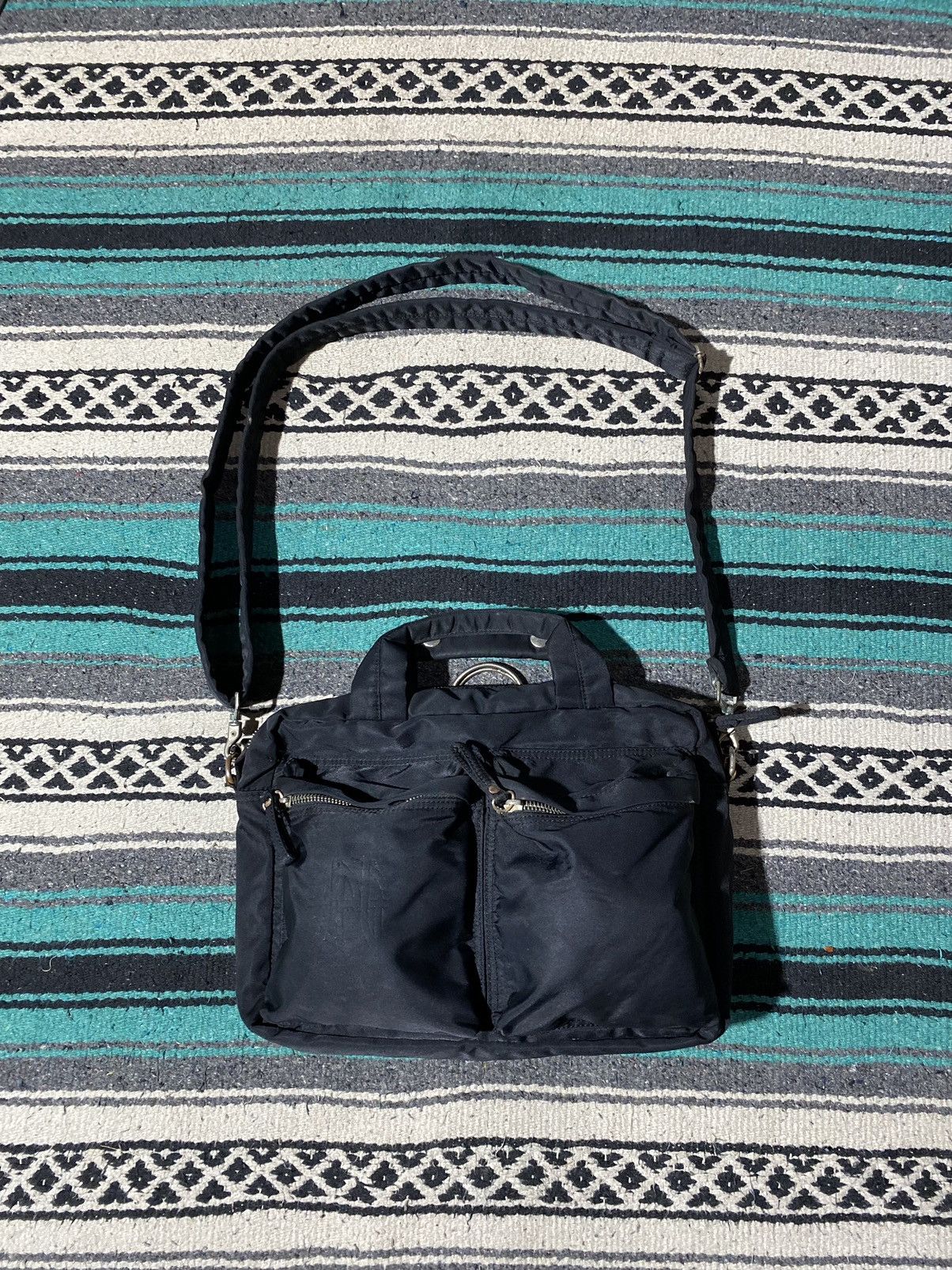 Jean Paul Gaultier Black Nylon 3 Way Bag