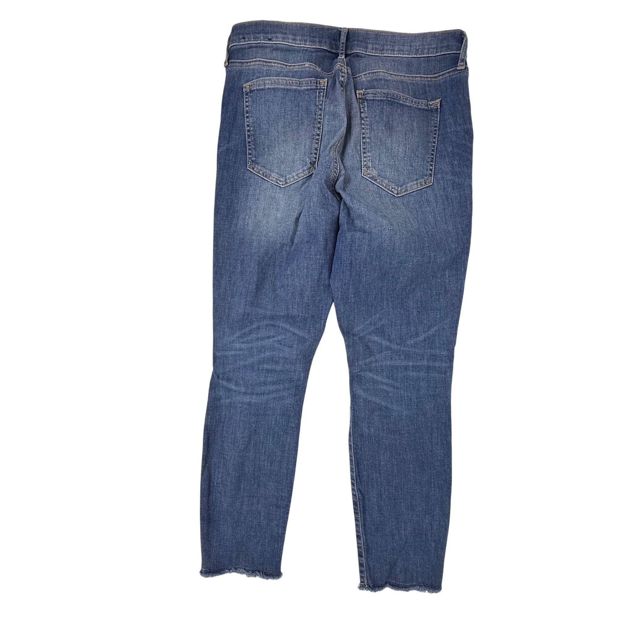 Gap Gap Denim 1969 Women's Distressed Ankle Crop Medium Wash Jea Size 30" / US 8 / IT 44 - 4 Thumbnail