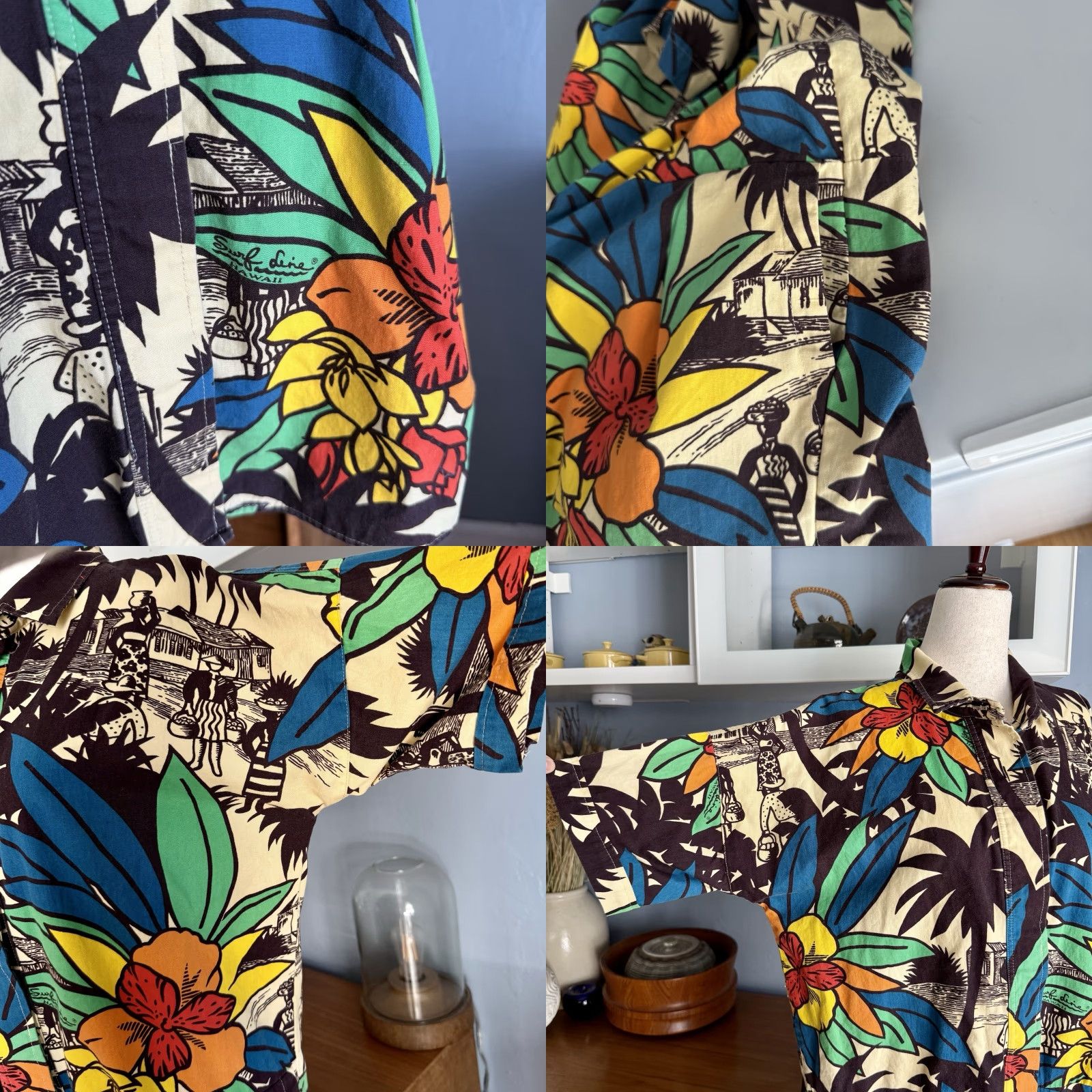 Vintage VINTAGE Jams World Surf Line International Shirt Dress M Cotton Bohemian Pockets 1980s Womens Size M / US 6-8 / IT 42-44 - 8 Thumbnail