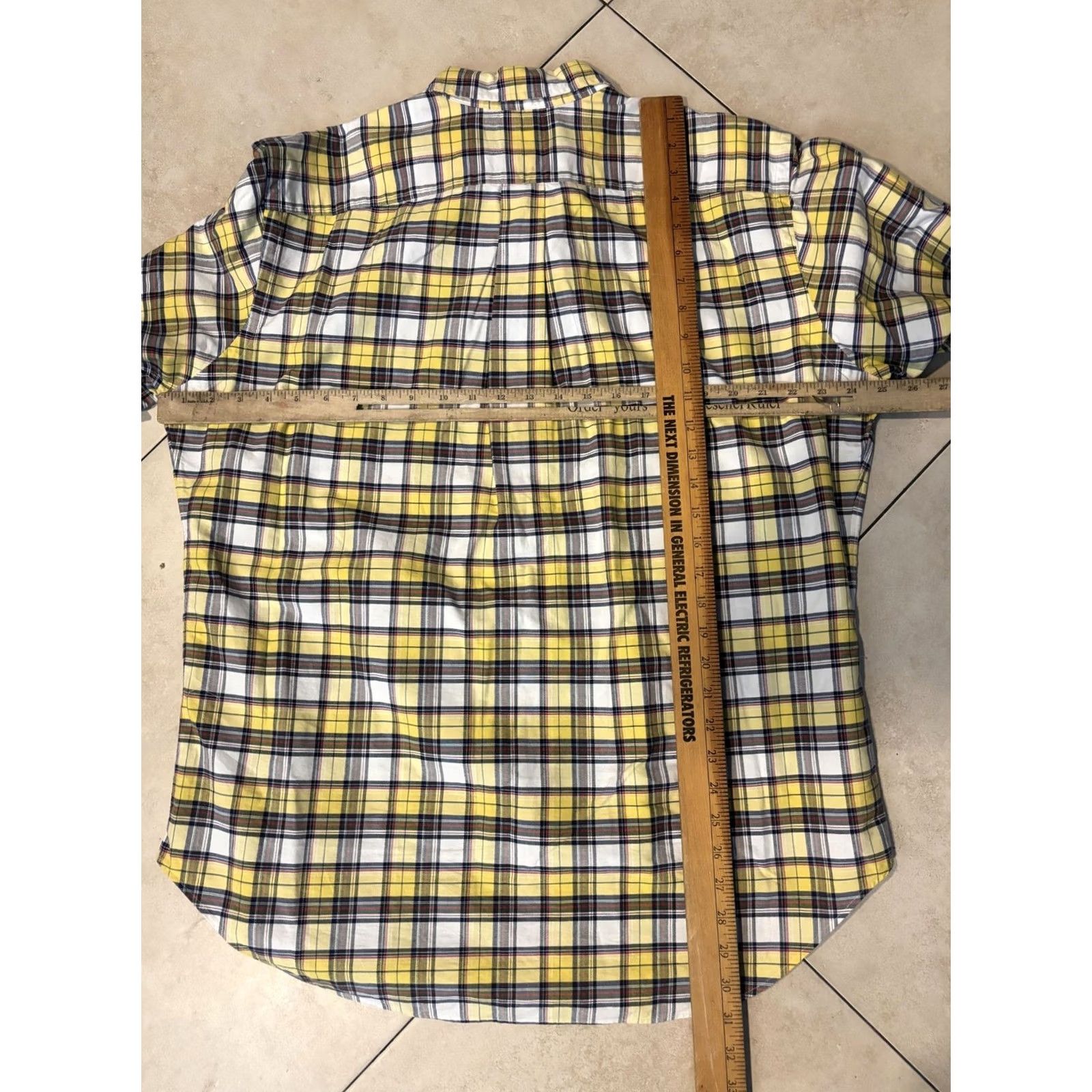 Ralph Lauren Ralph Lauren Shirt Mens Large Yellow Plaid Classic Fit Long Sleeve Size US L / EU 52-54 / 3 - 7 Thumbnail