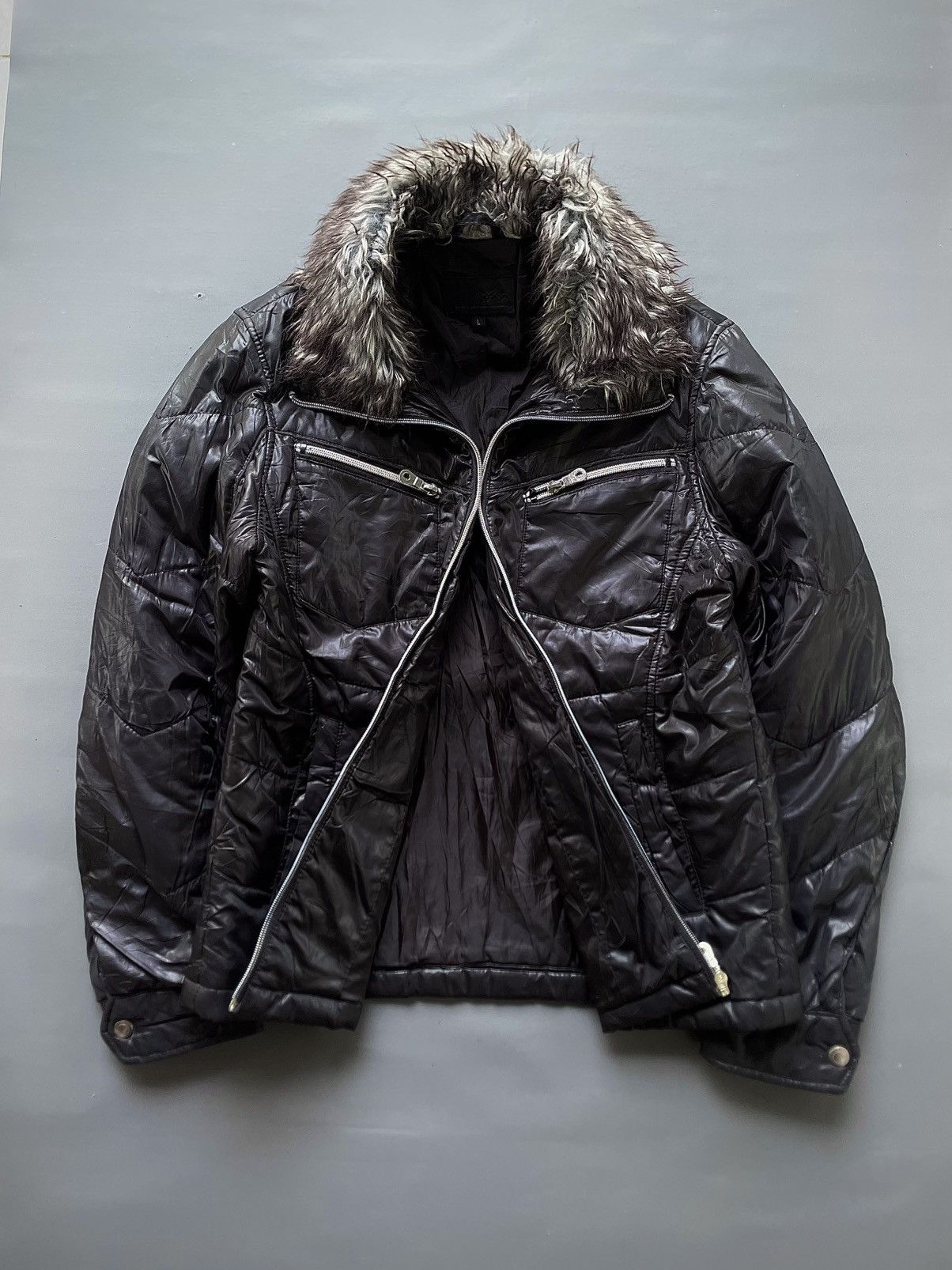 Yasuyuki Ishii Japanese LGB Style Mossimo Faux Fur Jacket Size US M / EU 48-50 / 2 - 1 Thumbnail