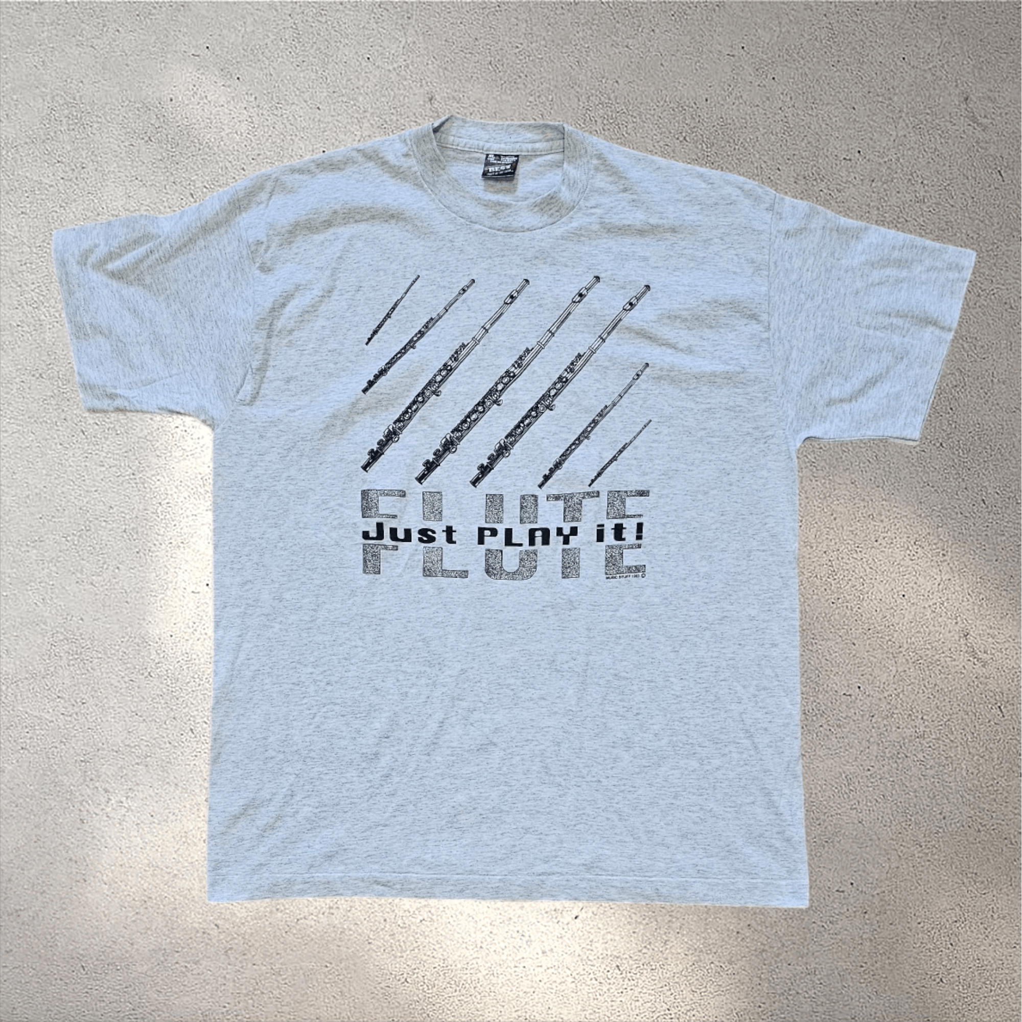 Fruit Of The Loom × Vintage Flute Just Play It 1993 Tee Size US XL / EU 56 / 4 - 1 Thumbnail