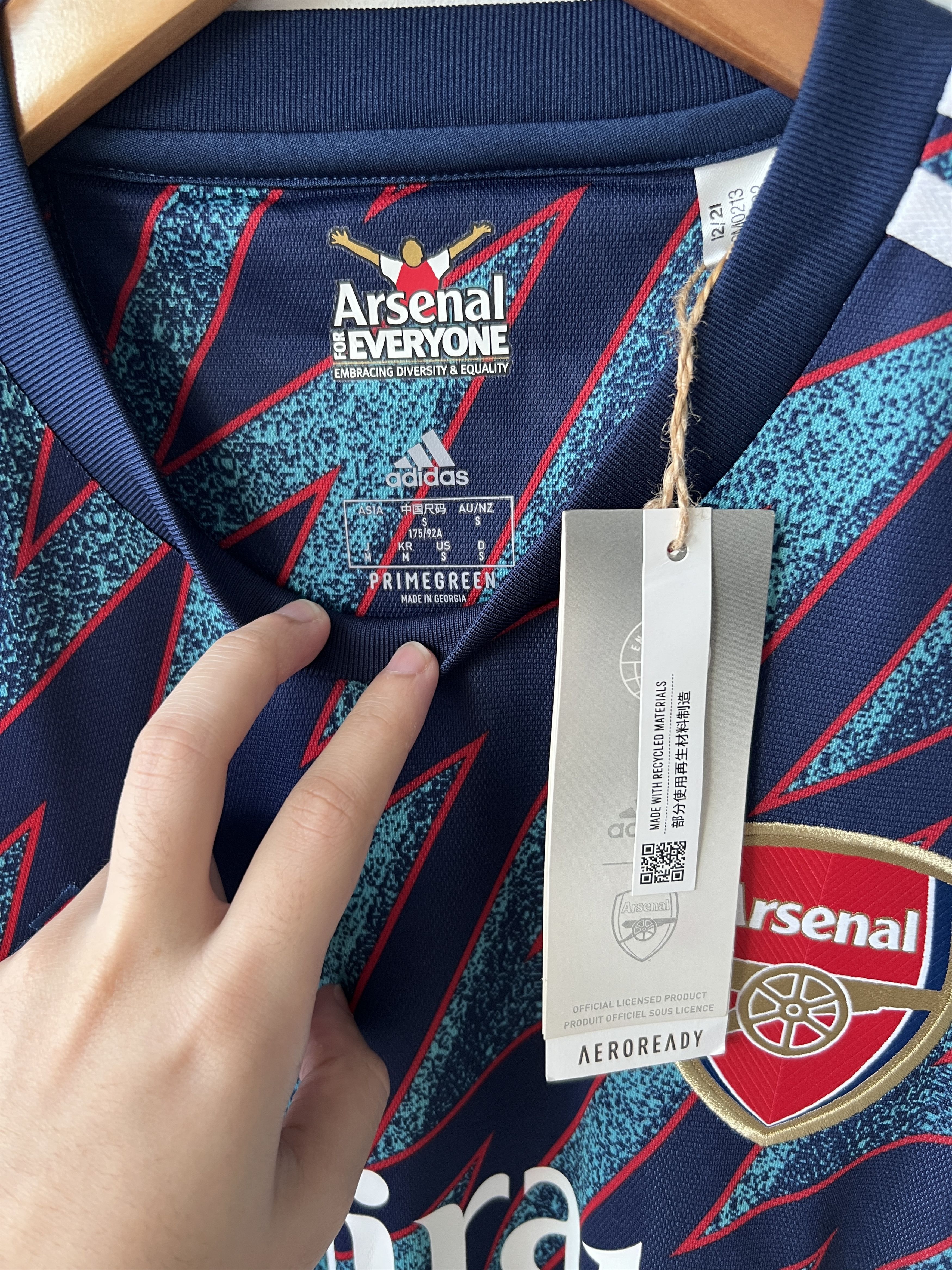 Adidas (S) Arsenal 2021-22 Third Kit (NEW) Size US S / EU 44-46 / 1 - 3 Thumbnail