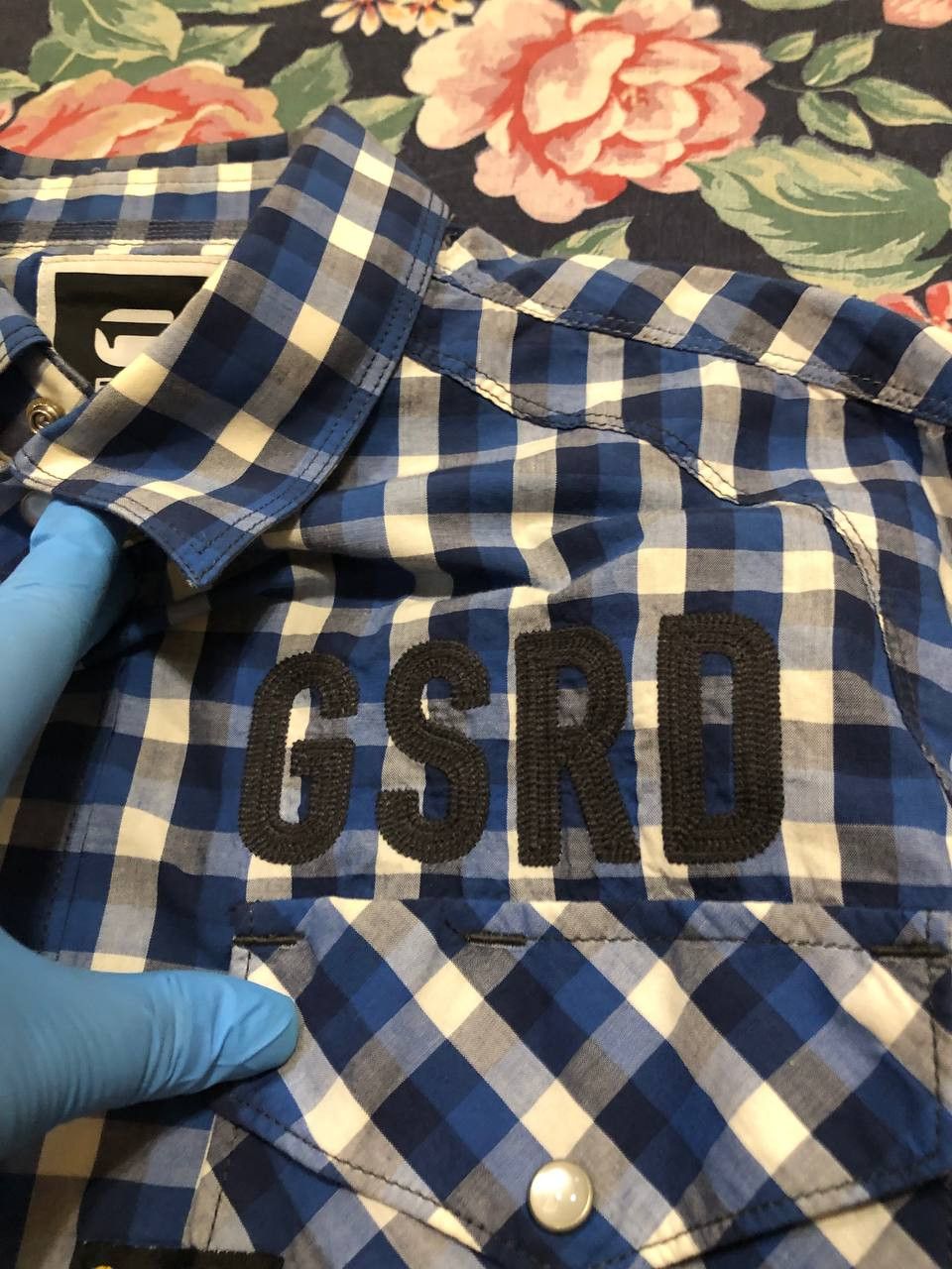 G-Star Vintage print Shirt big logo G-Star Raw Y2K GS size L Size US L / EU 52-54 / 3 - 8 Thumbnail