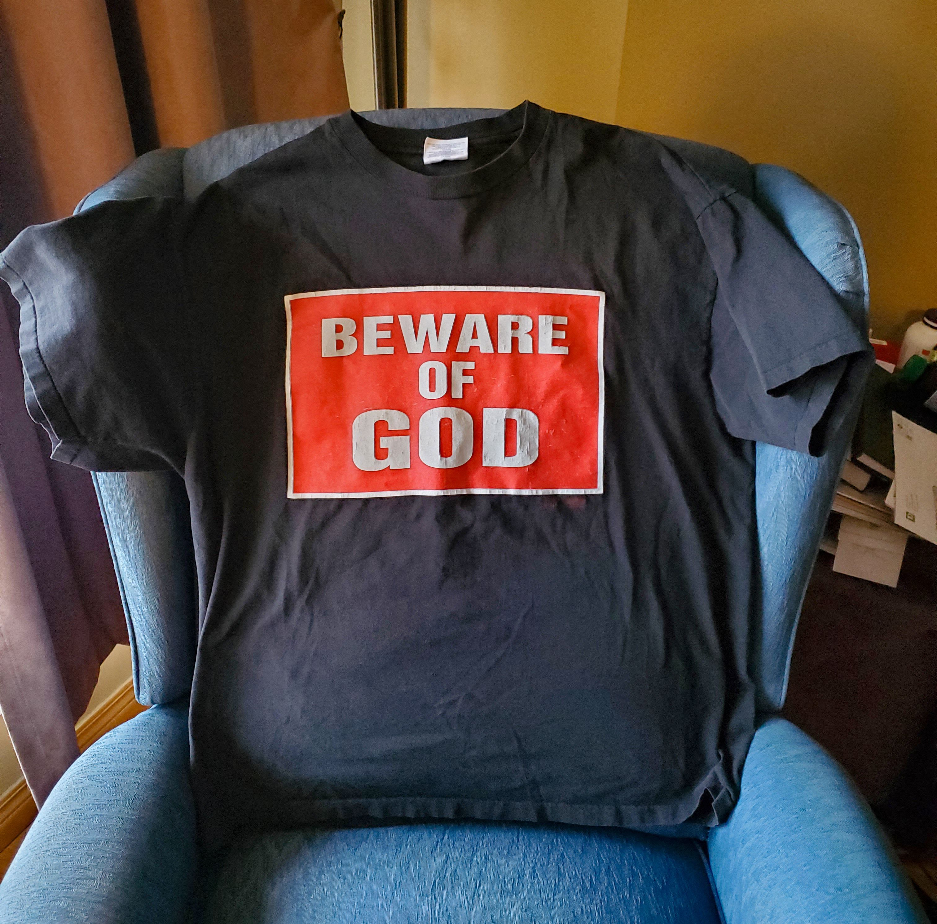 Marilyn Manson 1994 Marilyn Manson T-Shirt - BEWARE OF GOD | Grailed