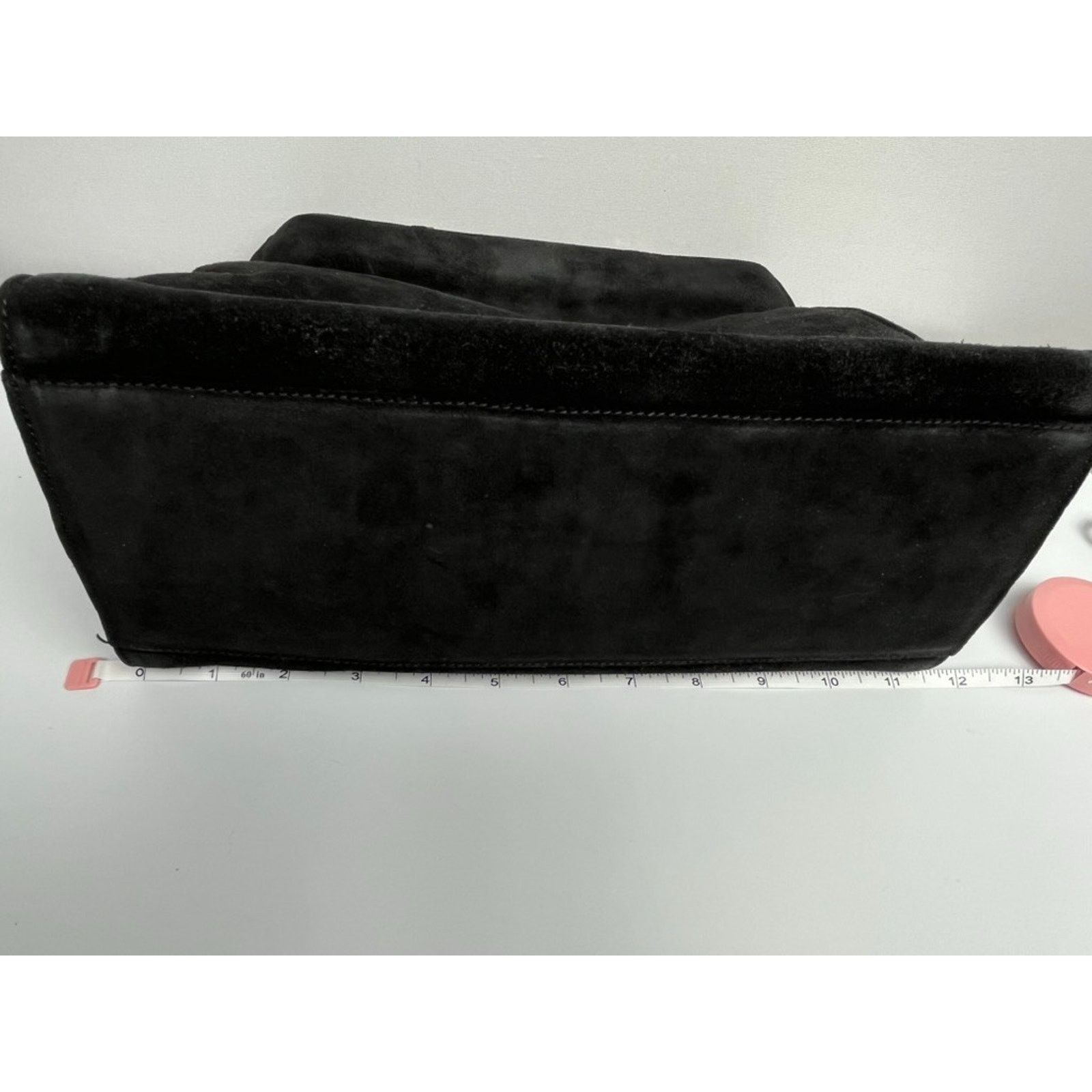 Gucci Gucci Black Suede Silver-Tone Handle Bag Vintage Size ONE SIZE - 16 Thumbnail