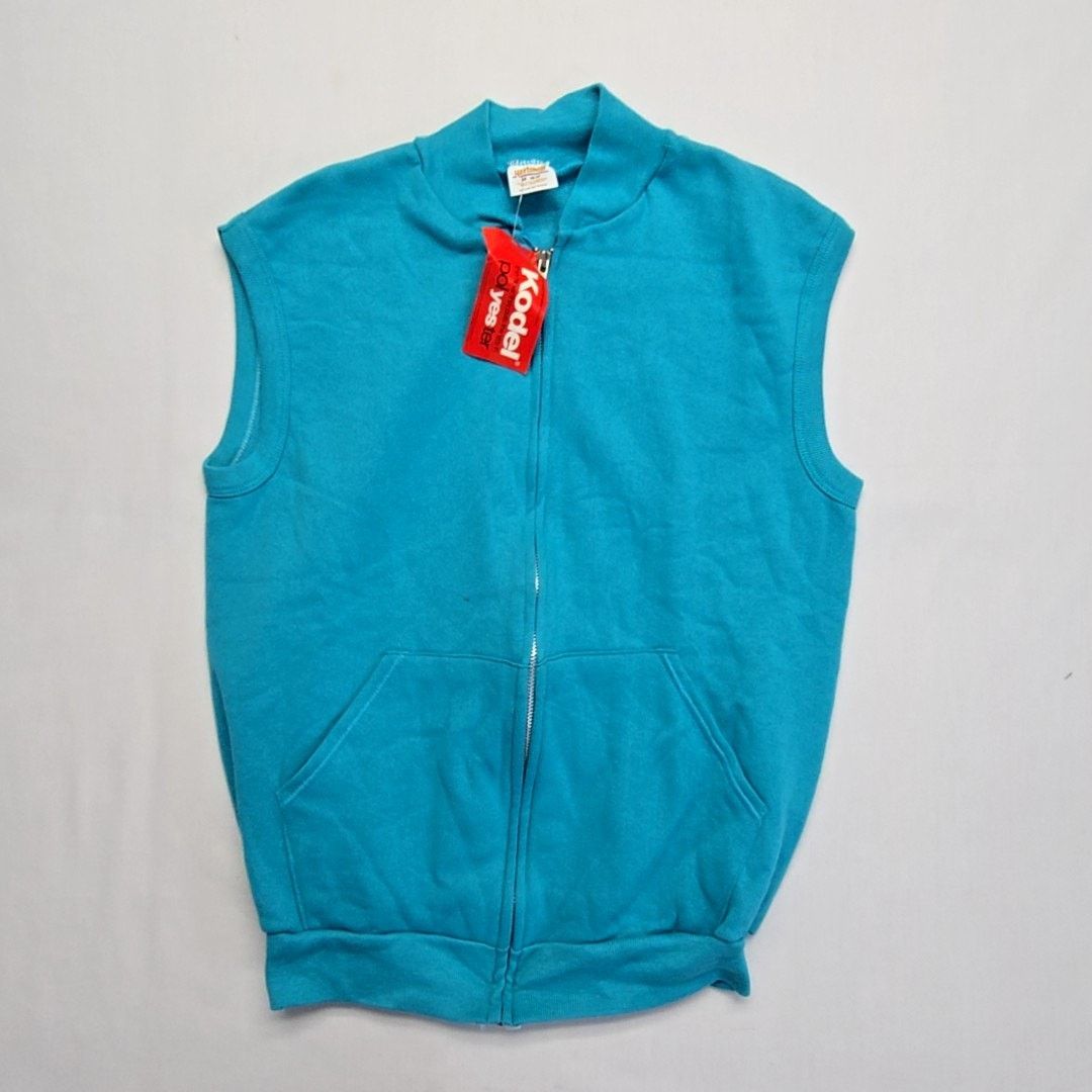 Vintage Vintage Sportswear Zip Vest Blue Sleeveless M Sweatshirt Size US M / EU 48-50 / 2 - 1 Thumbnail