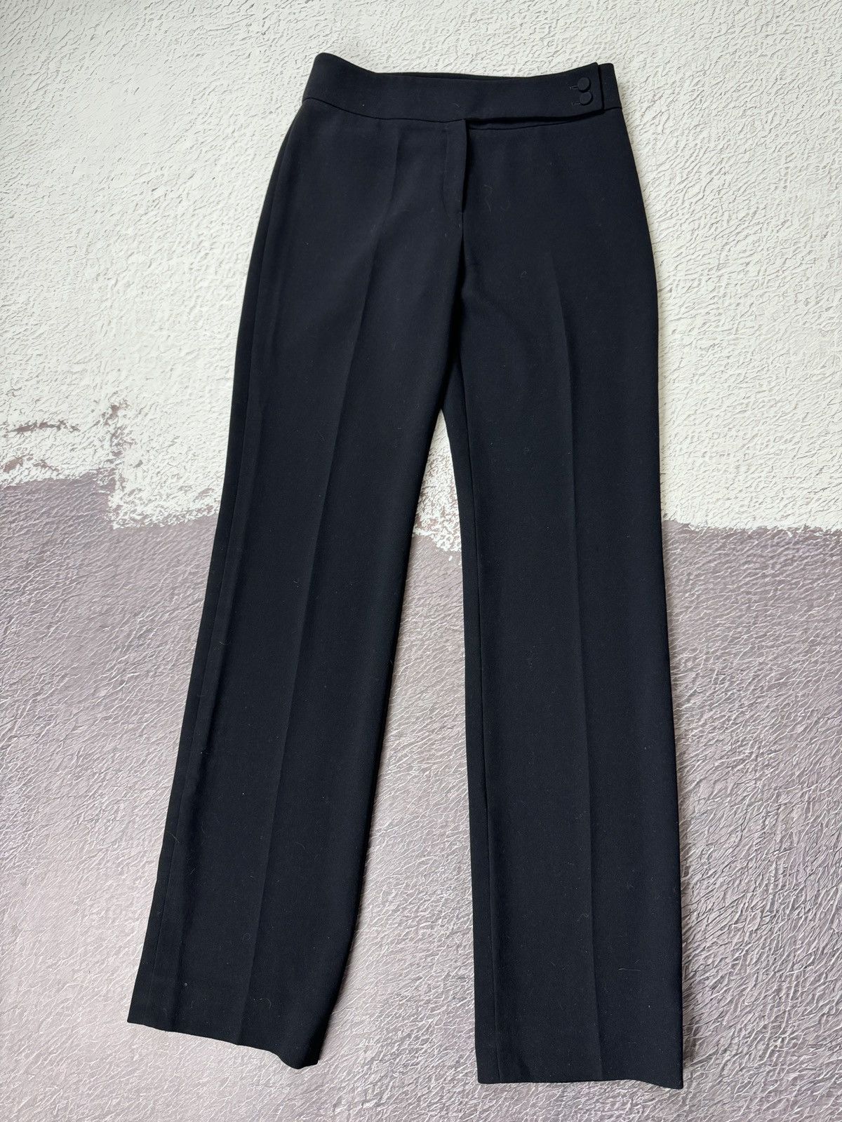 Jil Sander Jil Sander navy blue wool classic dress pant old money style Size 25" / US 0 / IT 36 - 1 Thumbnail