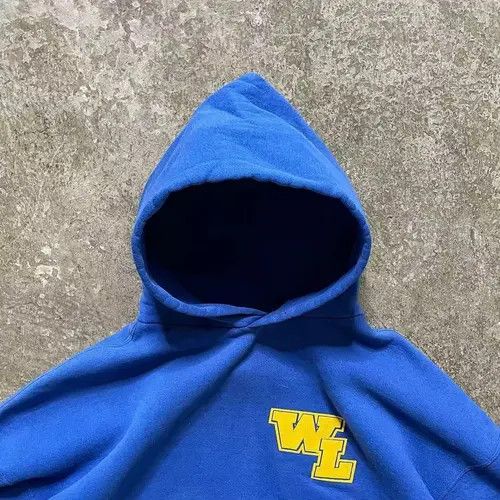 Japanese Brand Hoodie Dark blue solid color casual washed retro hoodie Size US L / EU 52-54 / 3 - 3 Thumbnail
