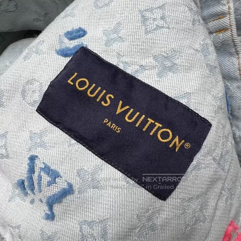 Louis Vuitton Louis Vuitton Tyler Full Print Denim Jacket Size US M / EU 48-50 / 2 - 4 Thumbnail
