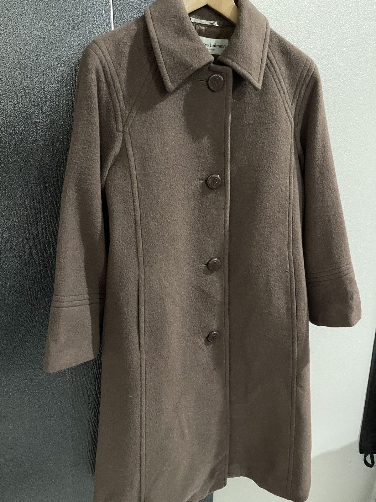 Pierre Balmain Vintage Pierre Balmain Paris Wool Long Coat Jacket Size US M / EU 48-50 / 2 - 3 Thumbnail