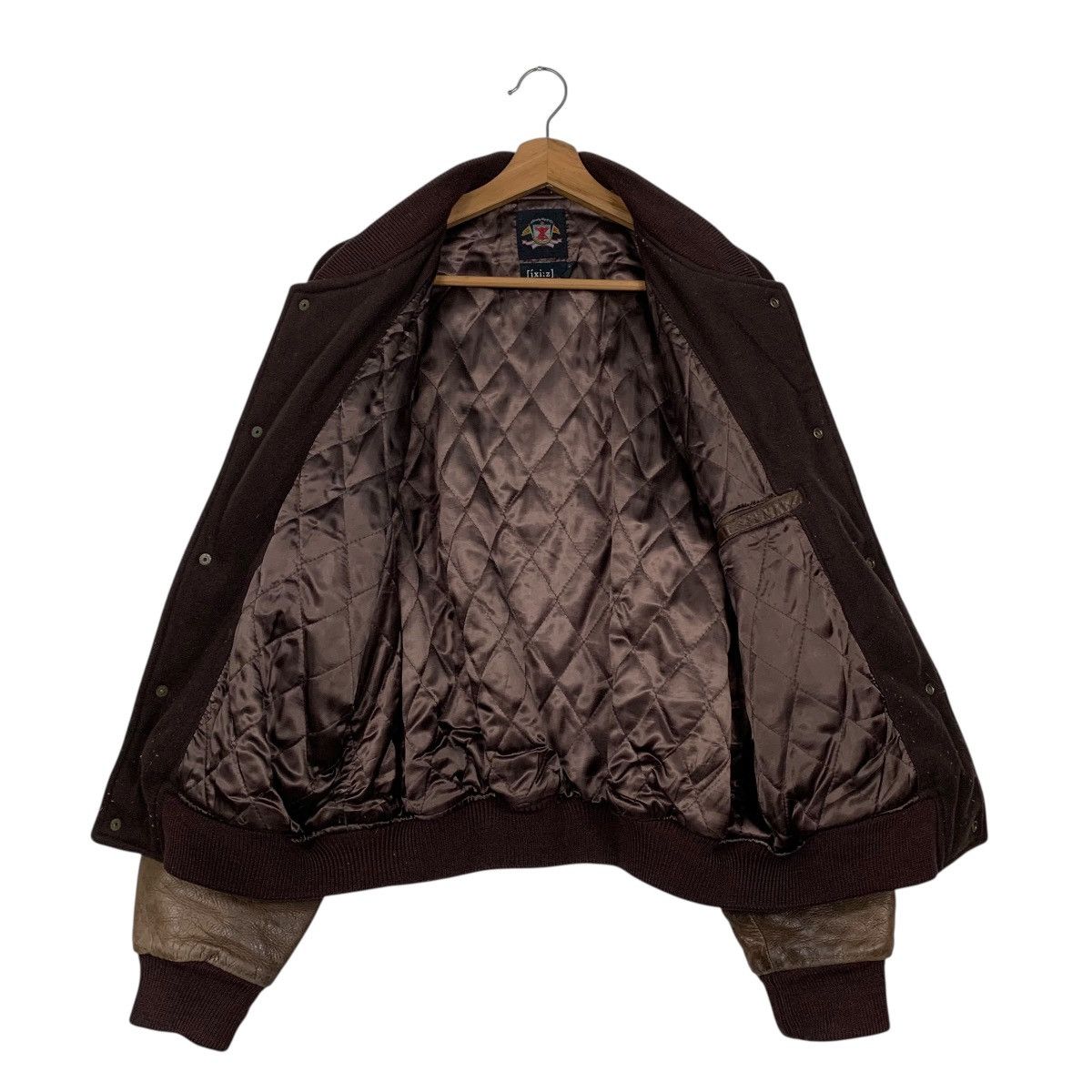 Japanese Brand Japanese Brand Ixi:z Global Basic Varsity Leather Jacket Size US M / EU 48-50 / 2 - 11 Thumbnail