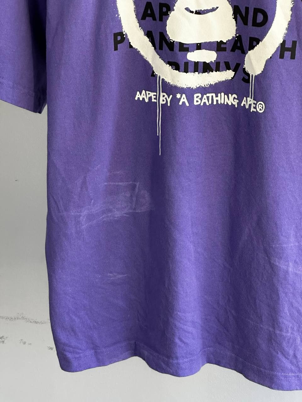 Aape Aape By Bathing Ape Purple Big Logo T-Shirt Size US M / EU 48-50 / 2 - 15 Thumbnail