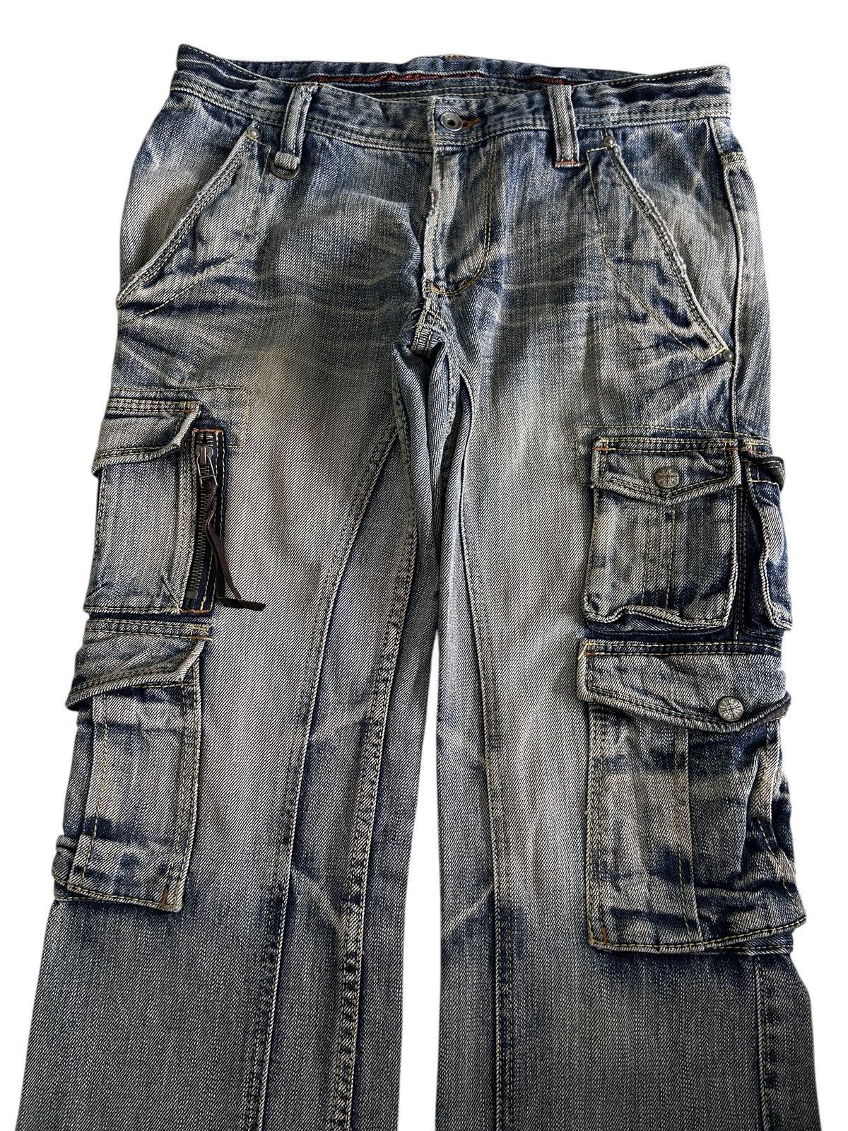 Nicole Club × Vintage NICOLE CLUB FOR MEN Japanese Pocket Utility Cargo Jeans Size US 30 / EU 46 - 4 Thumbnail