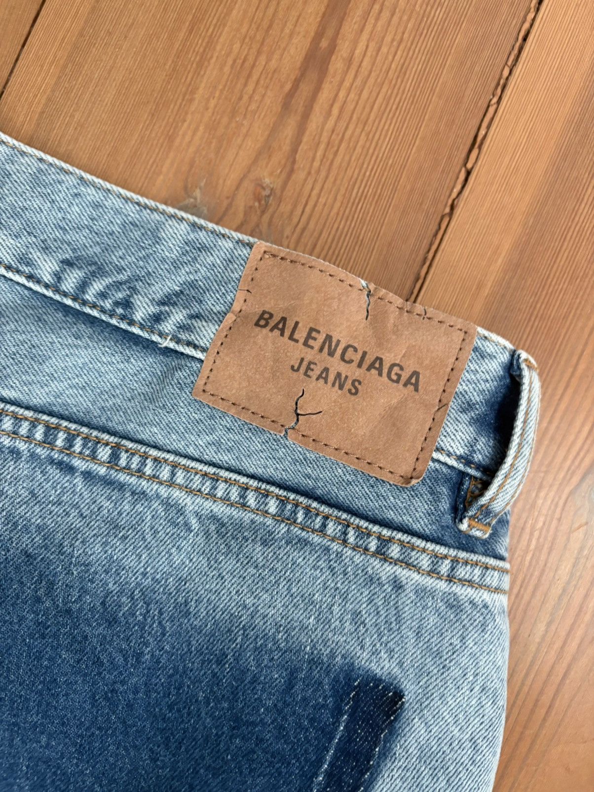 Balenciaga Cut up Jeans