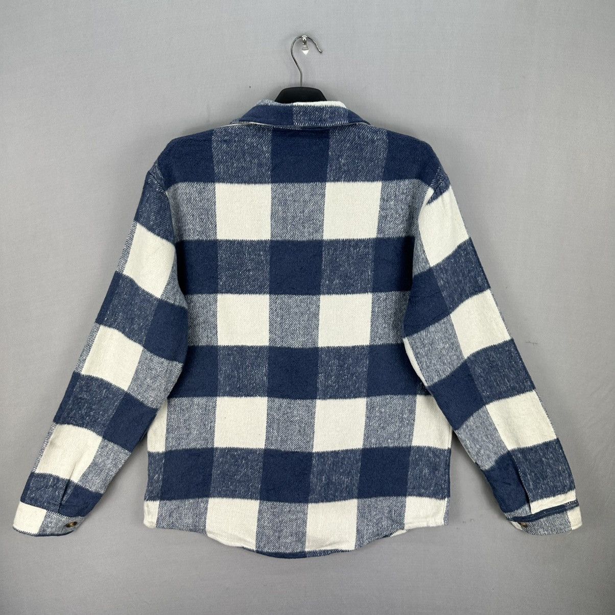 Shein Vintage Shein Flannel Jacket Blue Checkered Size US M / EU 48-50 / 2 - 4 Thumbnail