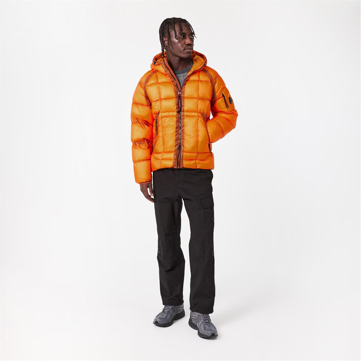 C.P. Company o1g2r1mq0426 Hooded Medium Puffer Jacket in Orange Size US S / EU 44-46 / 1 - 4 Thumbnail
