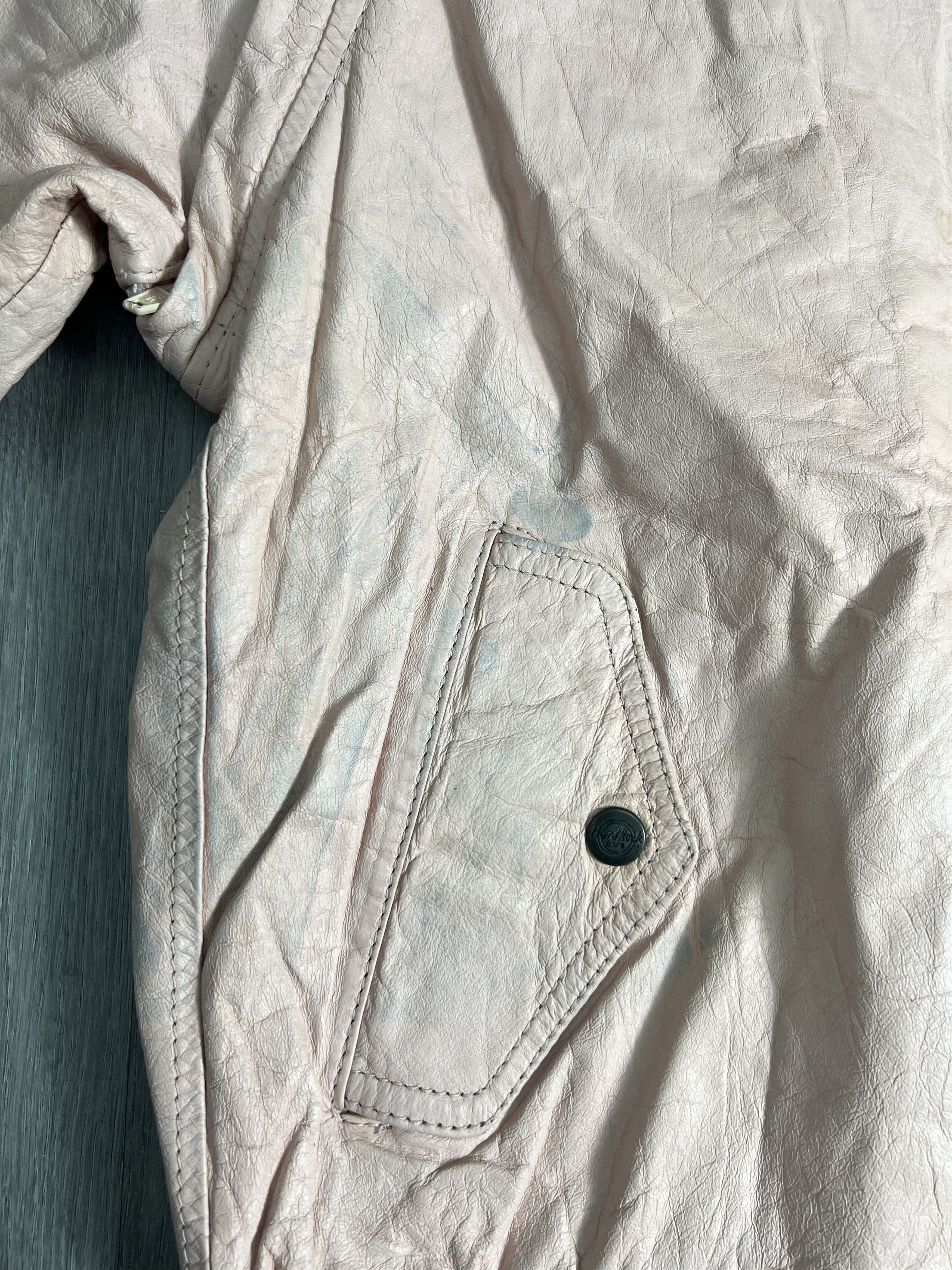 Hard Rock Cafe Vtg Hard Rock Cafe New York Leather Jacket (S) JK687 Size US S / EU 44-46 / 1 - 14 Thumbnail