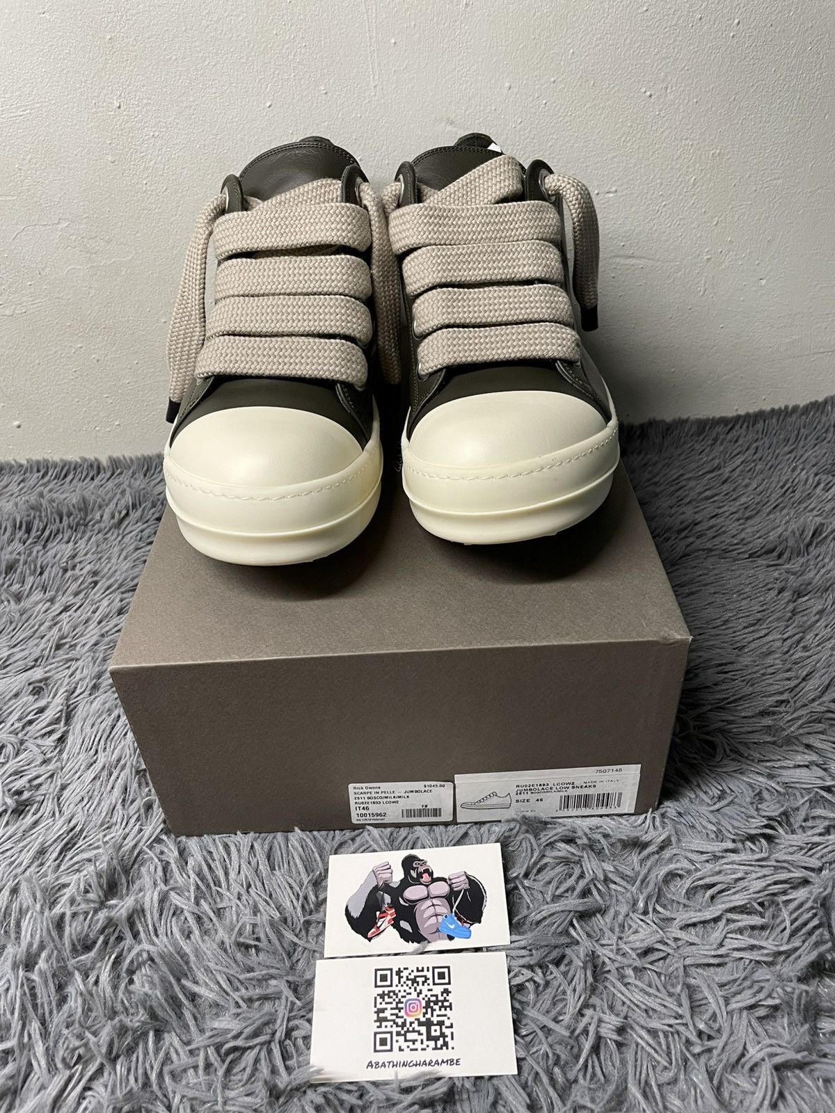 Rick Owens Rick Owens Ramone Low Jumbo Lace Bosco/Milk Size US 13 / EU 46 - 3 Thumbnail