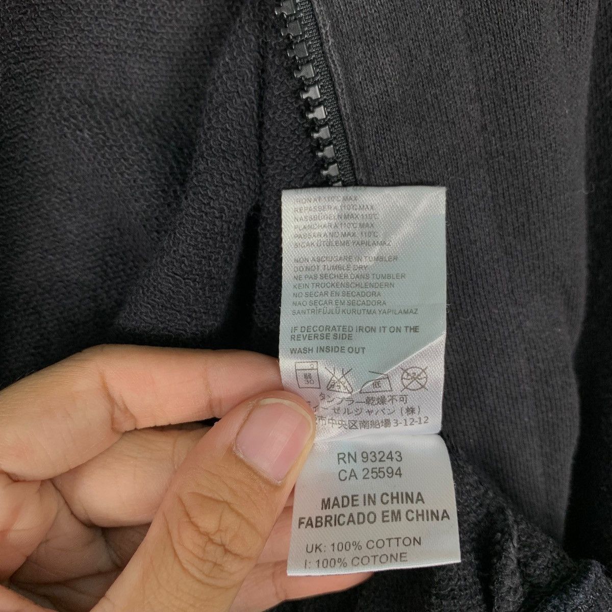 55DSL 55 DSL Big Logo Zipper Hoodies #1199-C55 Size US M / EU 48-50 / 2 - 21 Thumbnail