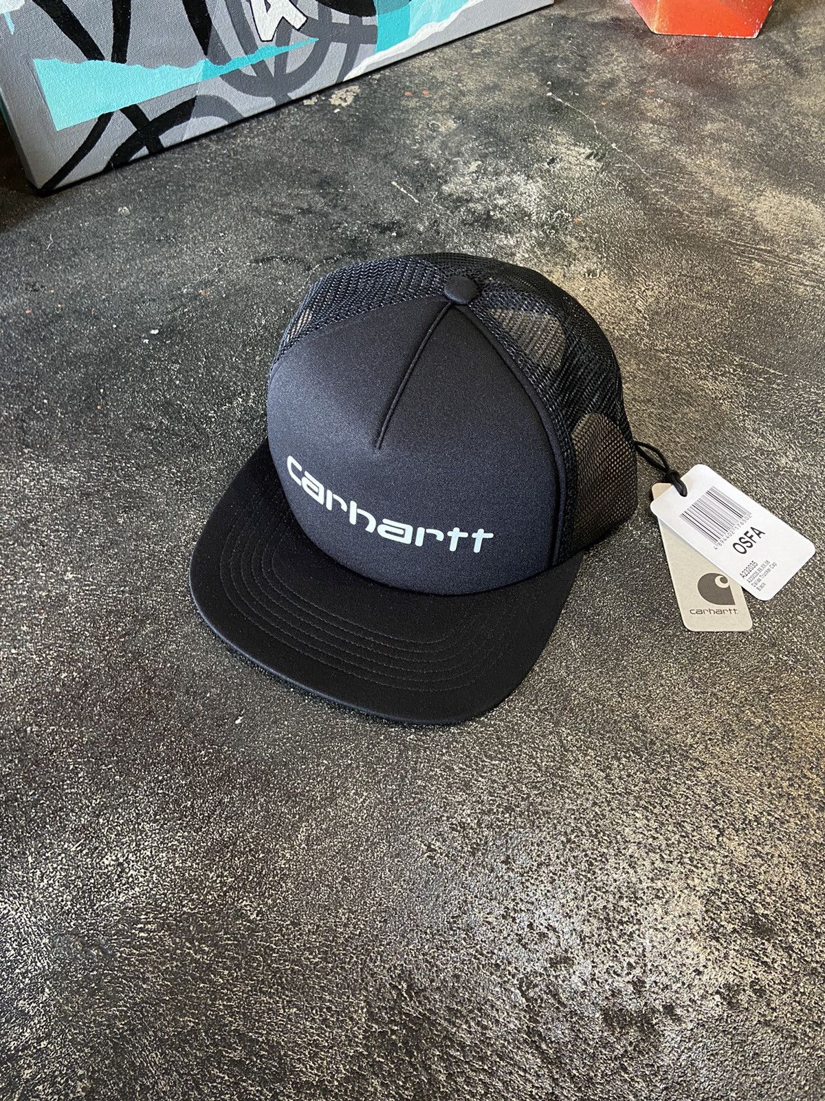 Carhartt Wip Carhartt Dallas Trucker Cap Black Size ONE SIZE - 1 Thumbnail