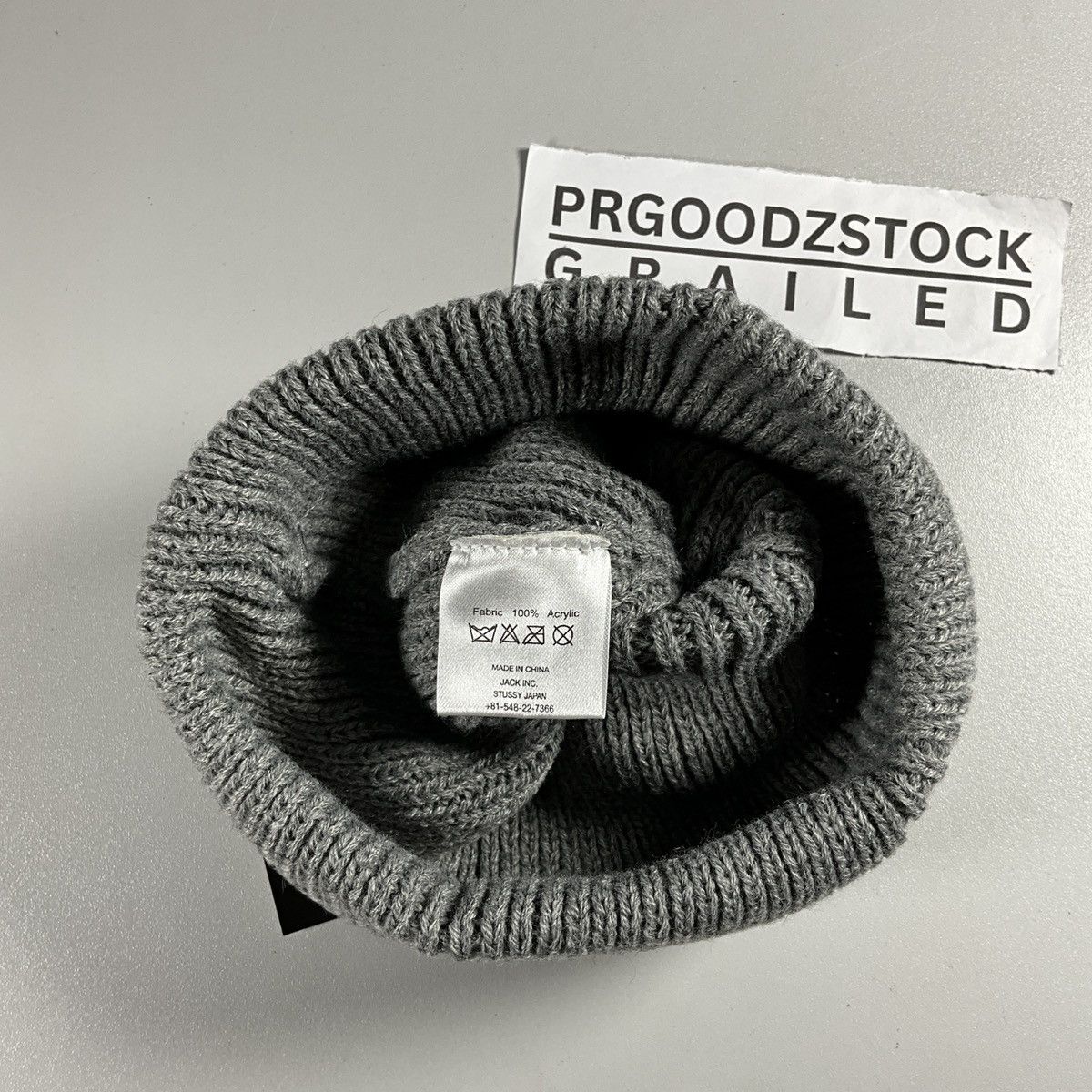 Stussy Stussy japan beanie grey Size ONE SIZE - 4 Thumbnail