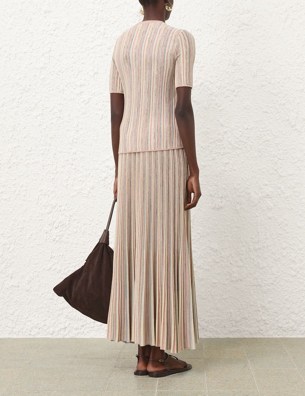 Zimmermann oc11z0226 Illuminate Mouline T-Shirt In Multicolor Size L / US 10 / IT 46 - 4 Thumbnail
