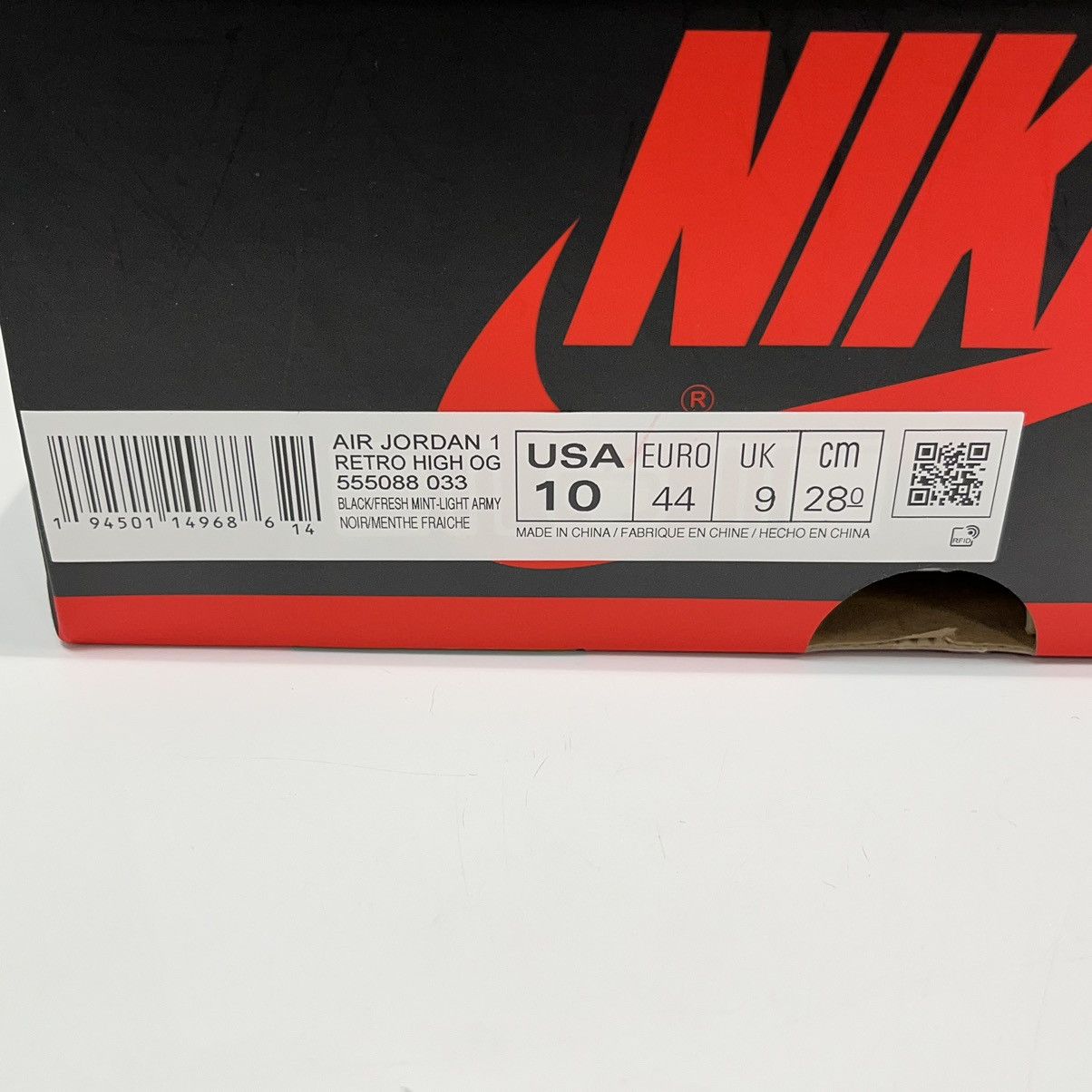 Nike Air Jordan 1 Retro High Light Army Rust Shadow Patina Size US 10 / EU 43 - 13 Thumbnail