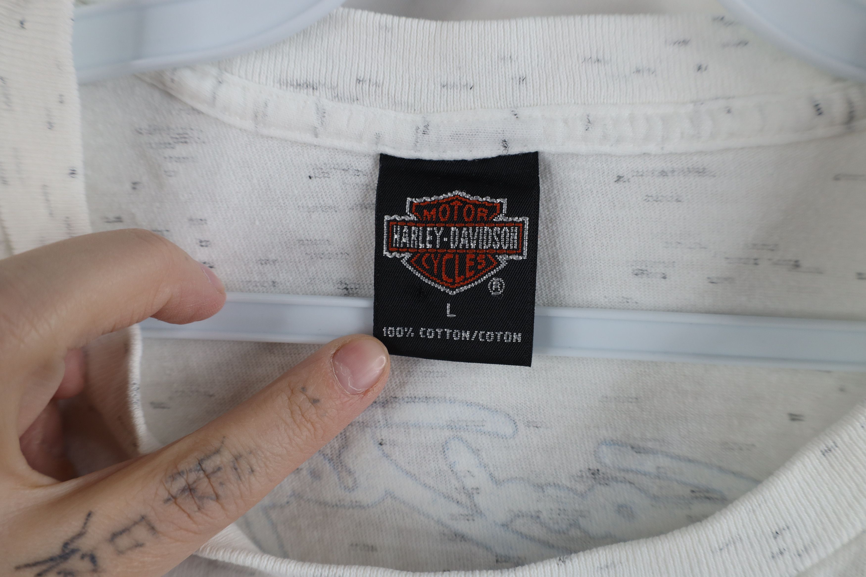 Harley Davidson × Vintage Vintage Y2K 2000 Harley Davidson California Flames T-Shirt Size US L / EU 52-54 / 3 - 7 Thumbnail