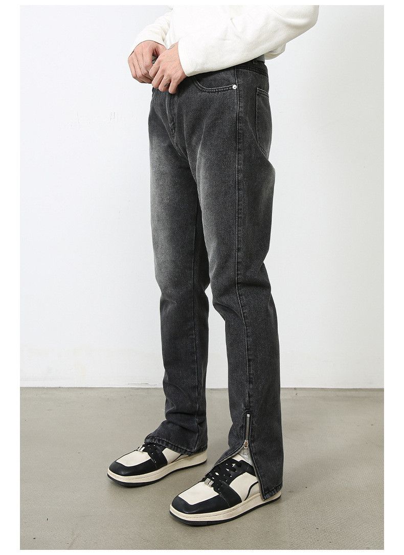 Japanese Brand Japanese retro zipper design slim simple versatile jeans Size US 32 / EU 48 - 4 Thumbnail