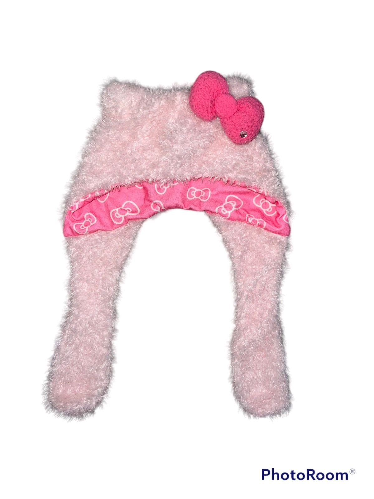 Japanese Brand Hello Kitty fur beanie🎀💖 Size ONE SIZE - 2 Thumbnail