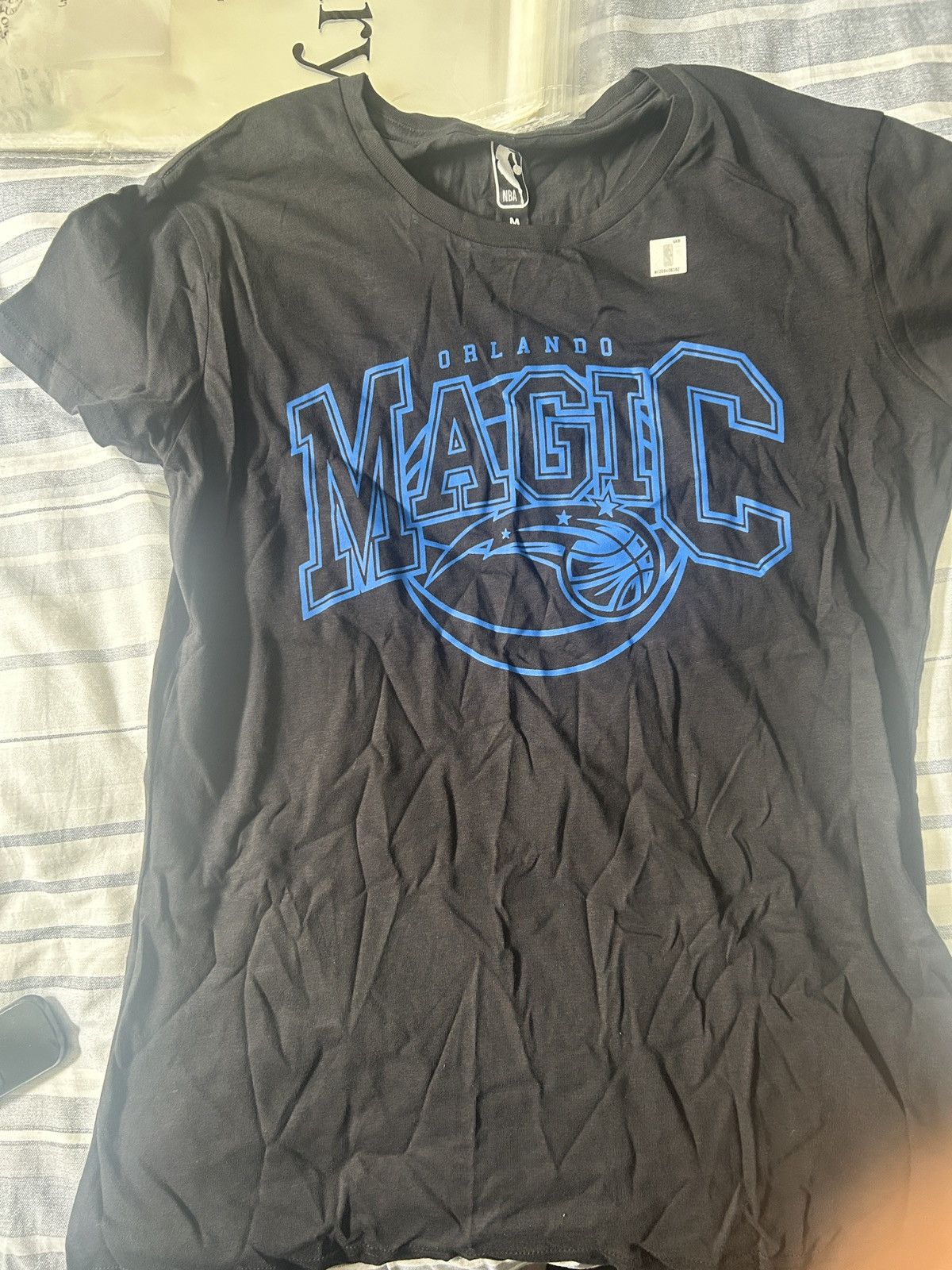 NBA Orlando Magic Monochrome Logo - Women's Short Sleeve Fan Tee Size M / US 6-8 / IT 42-44 - 1 Thumbnail