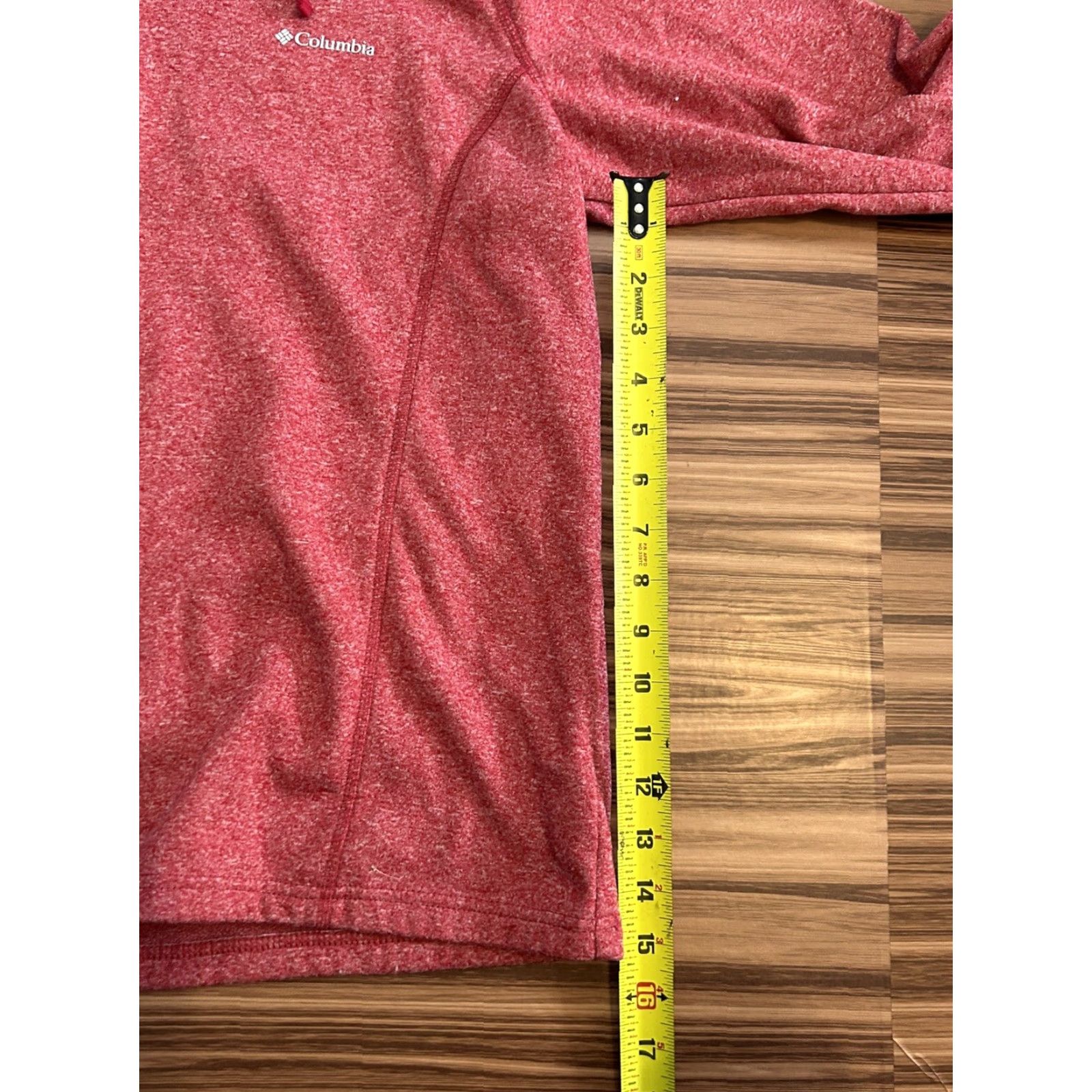 Vintage Columbia Hoodie Womens Medium Red High Neck Pullover Sweatshirt Knit Sweatshirt All Seasons Pockets Logo Modern Outdoor Sports Weathered? Size M / US 6-8 / IT 42-44 - 3 Thumbnail