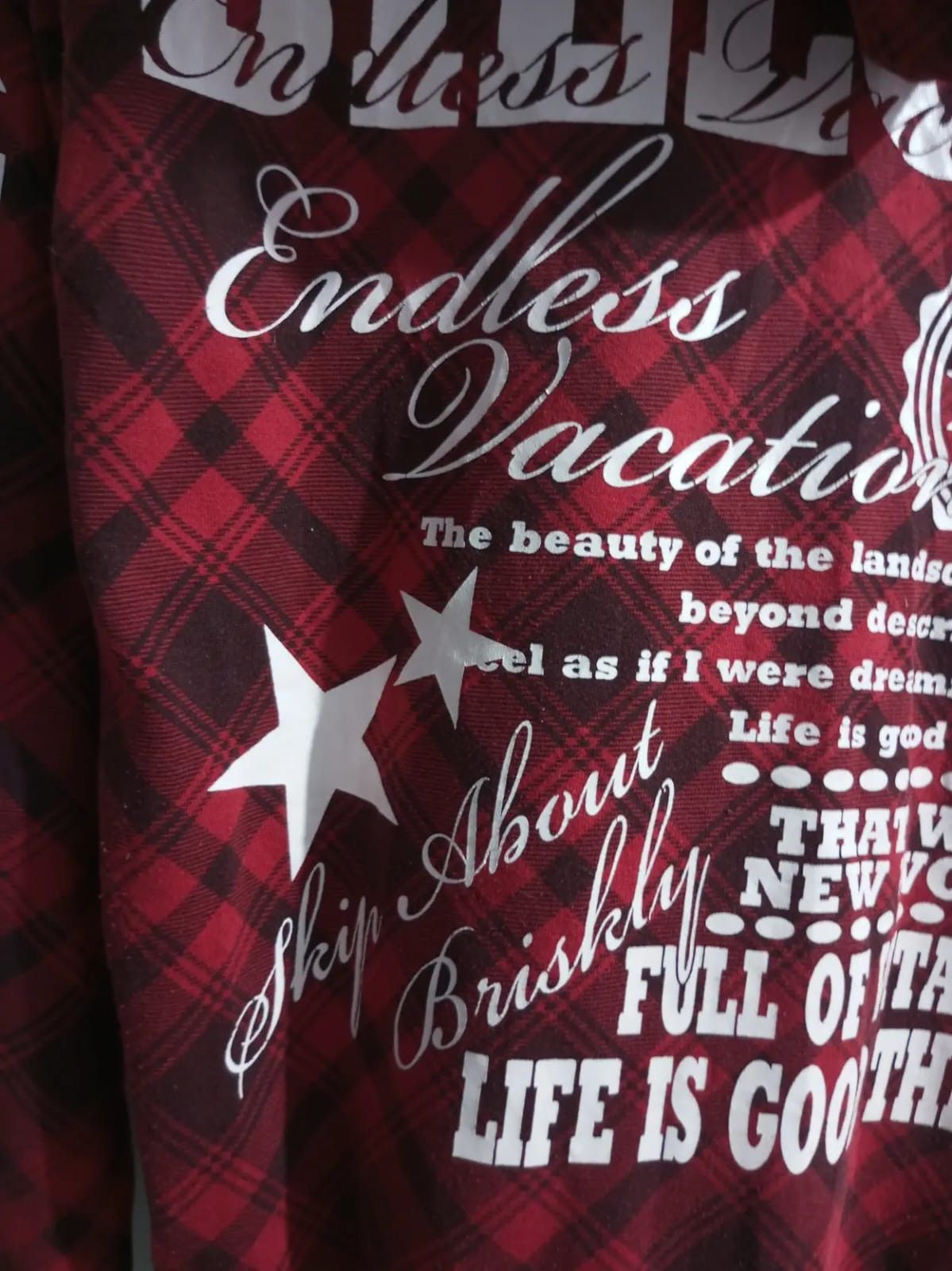 Japanese Brand G-dept tartan spellout fur hoodie Size US M / EU 48-50 / 2 - 9 Thumbnail