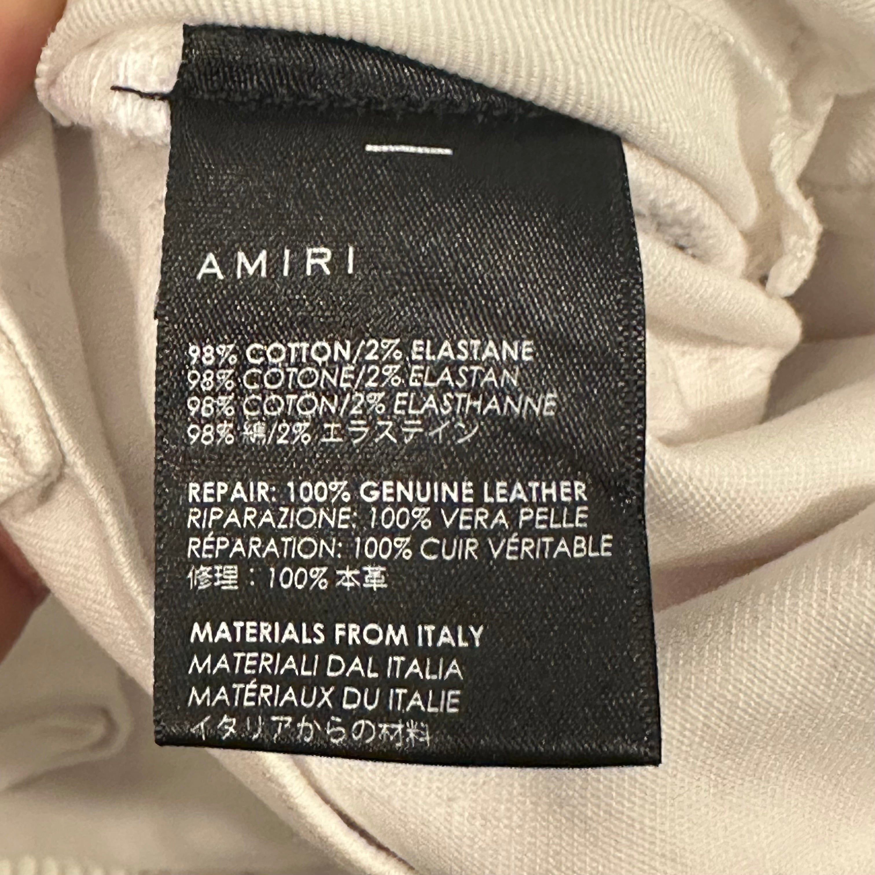 Amiri Amiri MX2 White Patch White Denim Jeans Sz 31 Size US 31 - 6 Thumbnail
