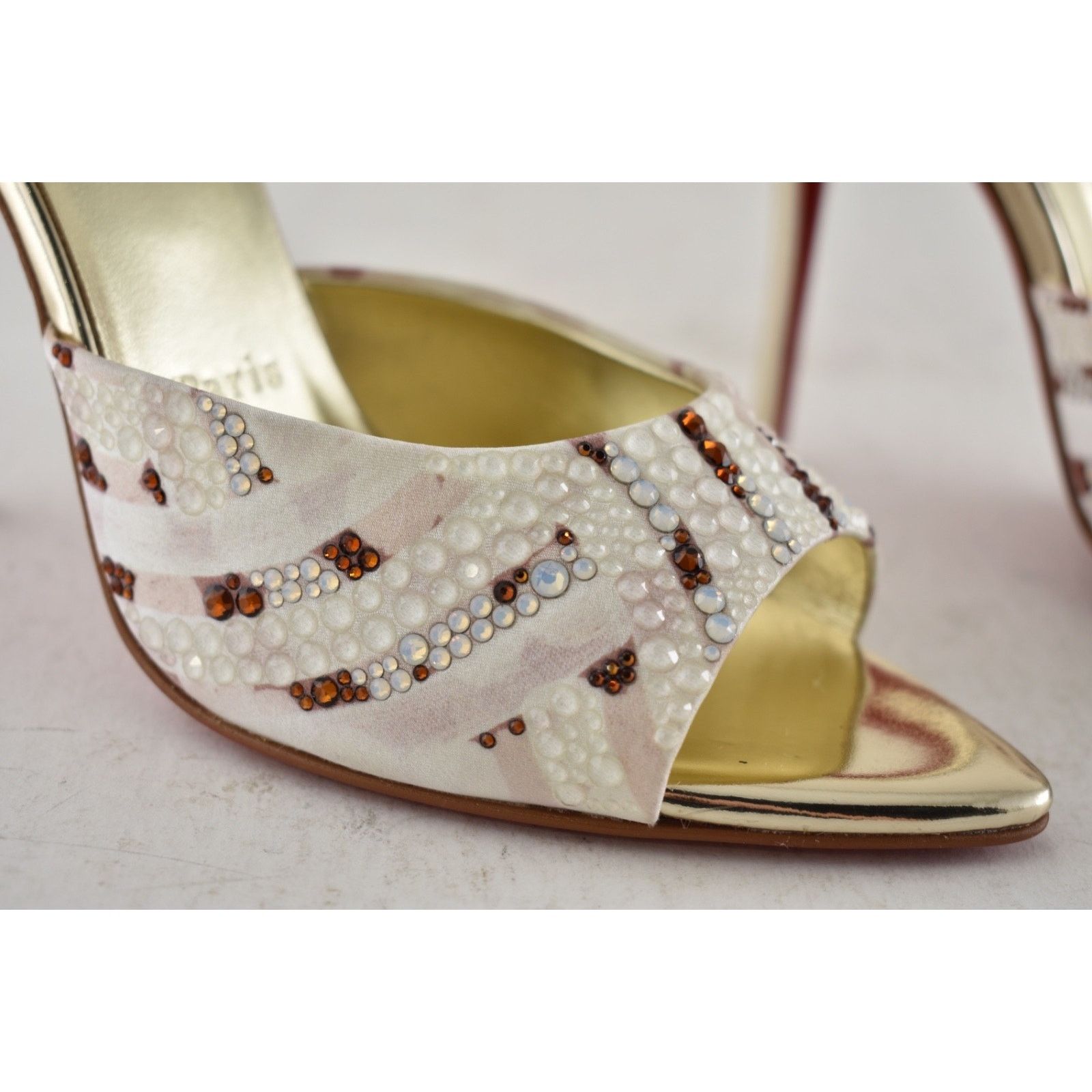 Christian Louboutin Christian Louboutin Miss Z Mule Gaagal Strass 100 Pump 40 Size US 10 / IT 40 - 10 Thumbnail