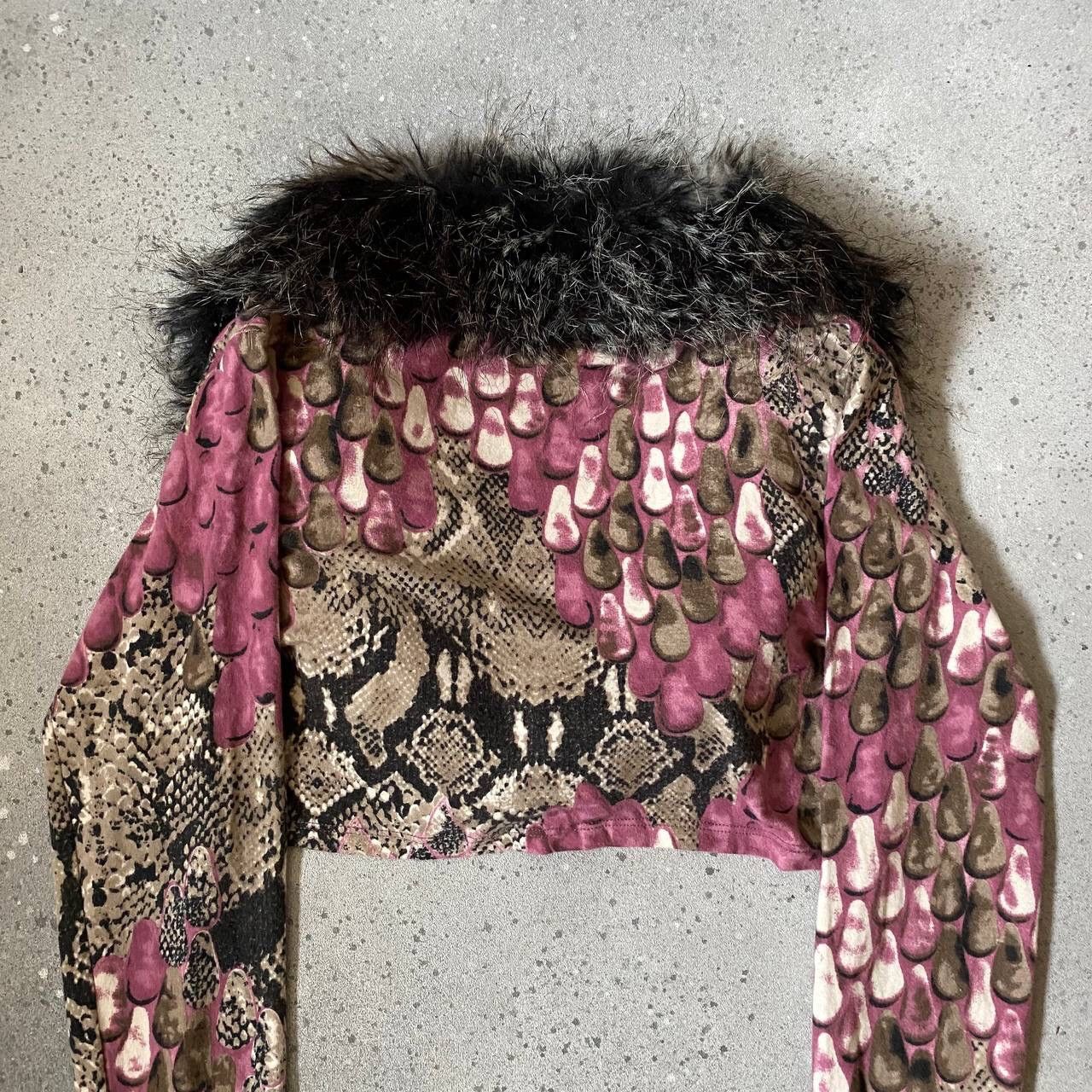 20471120 Japanese Vintage Faux Fur Cropped Top (JPG Gaultier Style) Size S / US 4 / IT 40 - 7 Thumbnail