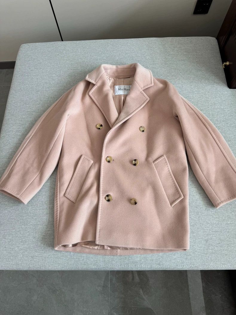 Max Mara Max Mara Classic Coat Short Rebus101801 Light Pink Size S / US 4 / IT 40 - 2 Thumbnail