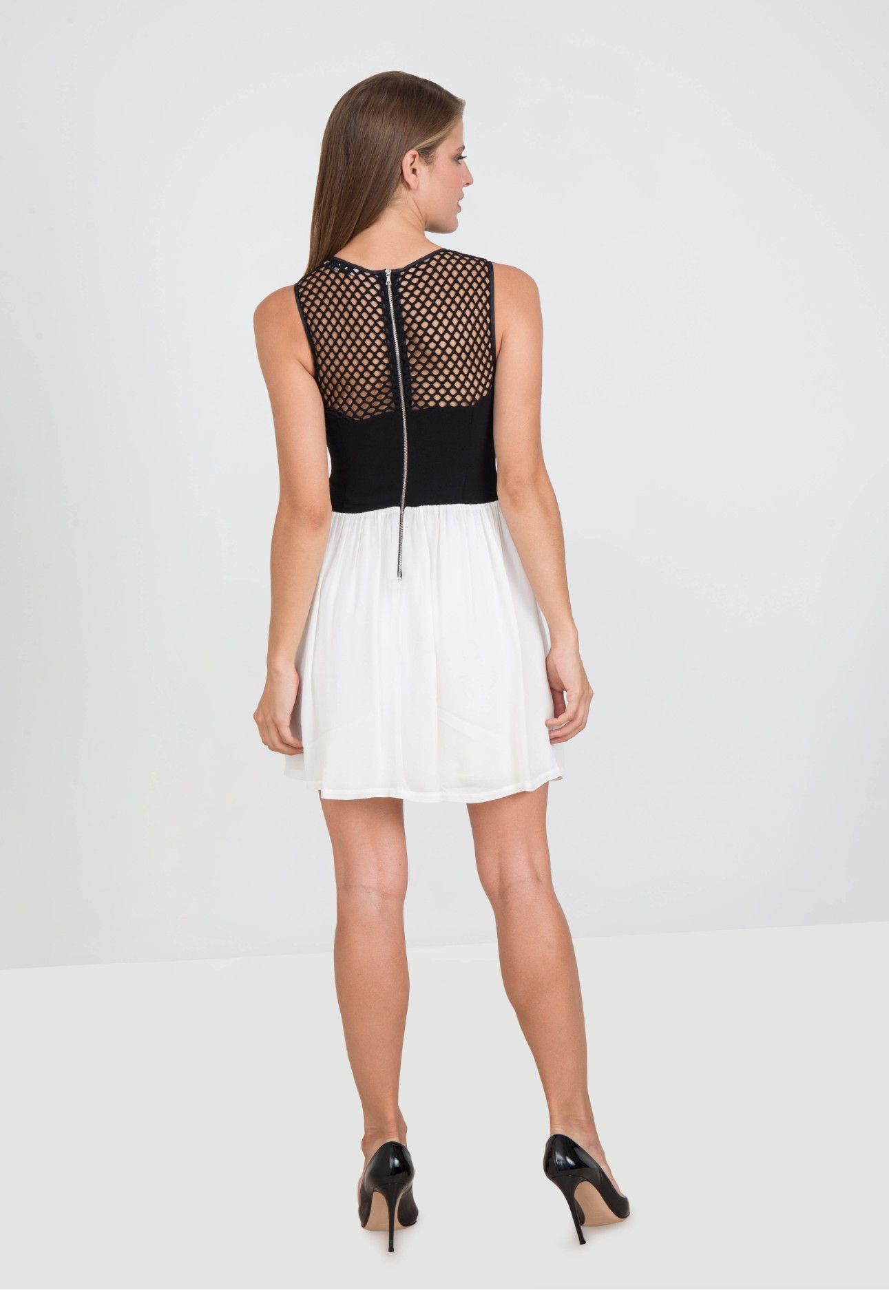 Sandro SANDRO Paris Women’s Black Mesh Cut Out Luxury Mini Dress Size S / US 4 / IT 40 - 16 Thumbnail