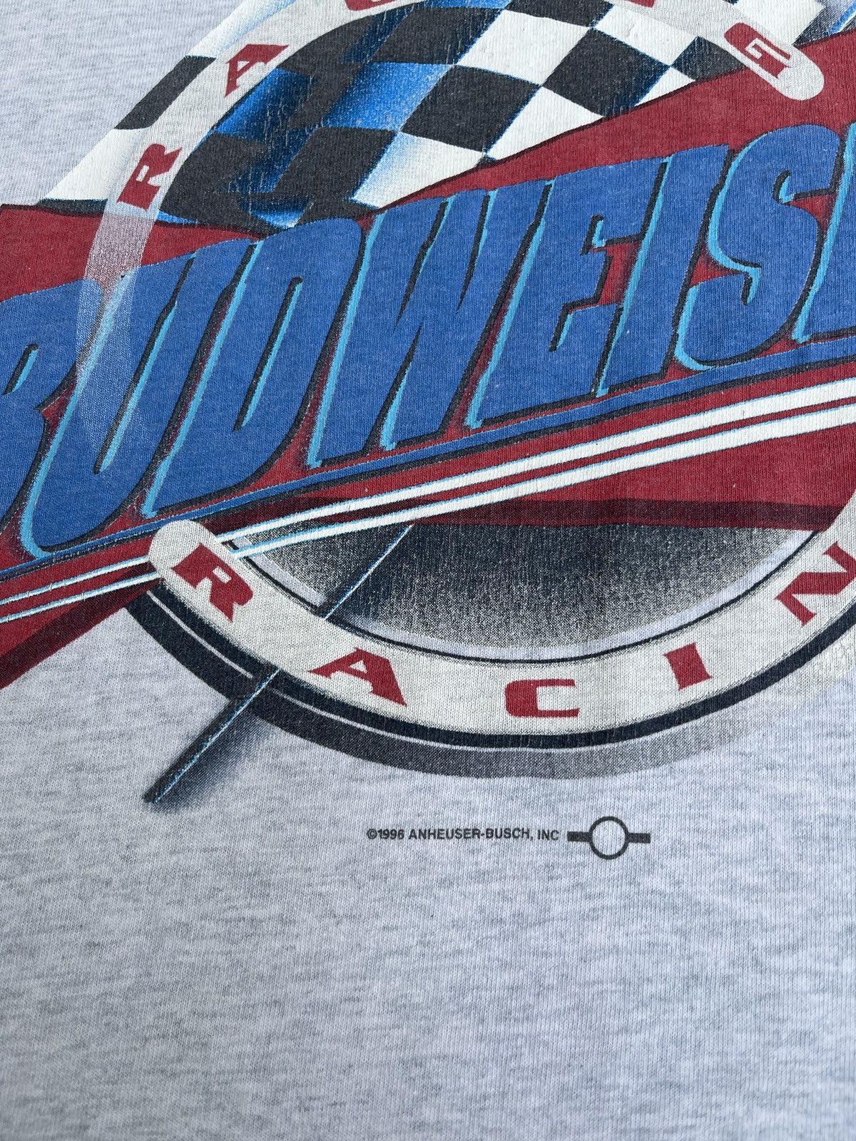 Budweiser Last Drop🔥Rare🔥Vintage 90s BUDWEISER Alcohol Racing T-Shirt Size US XL / EU 56 / 4 - 9 Thumbnail