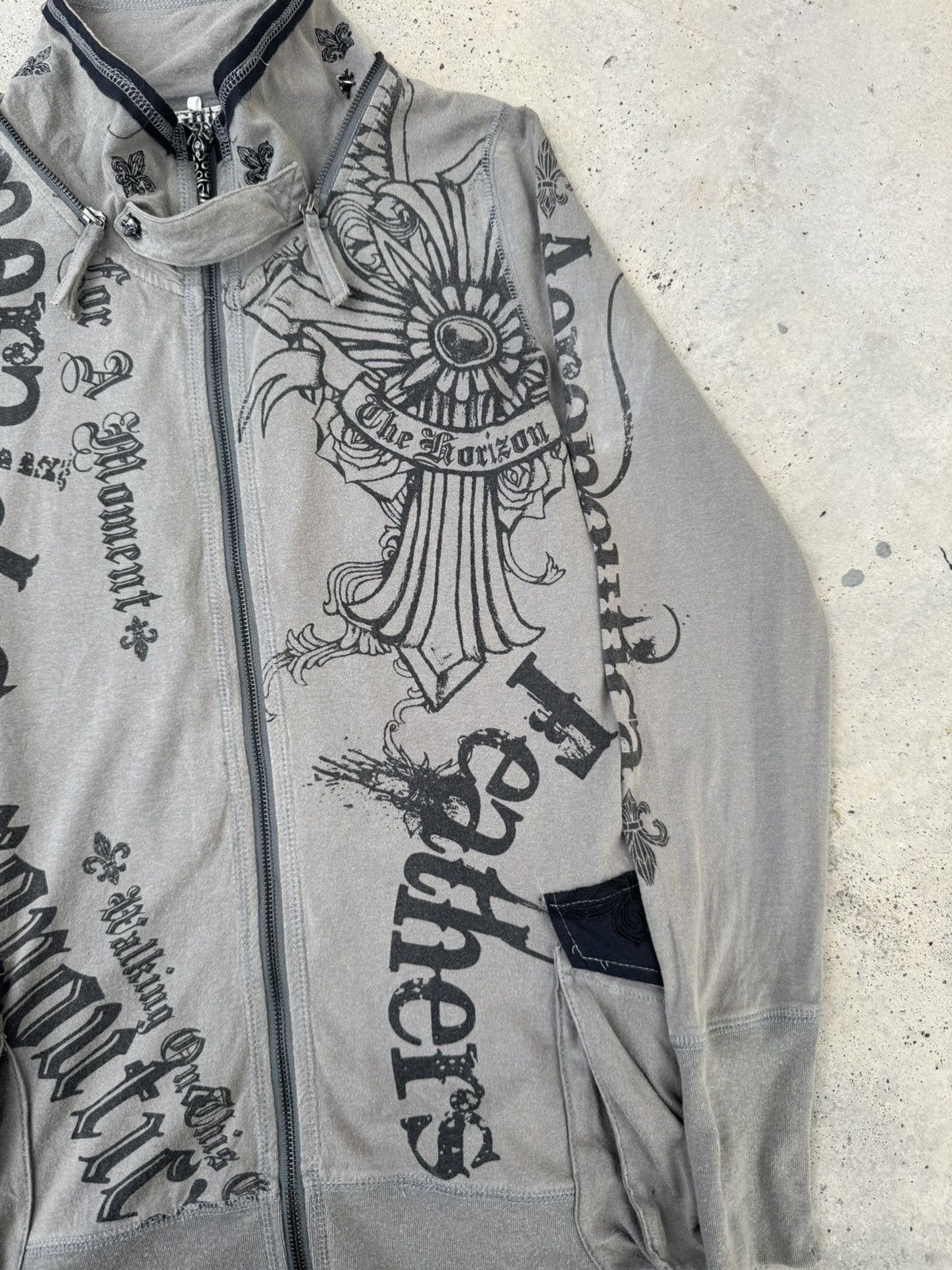 14th Addiction Seditionaries Anarchy Punk Zip Up Hoodie Size US M / EU 48-50 / 2 - 3 Thumbnail