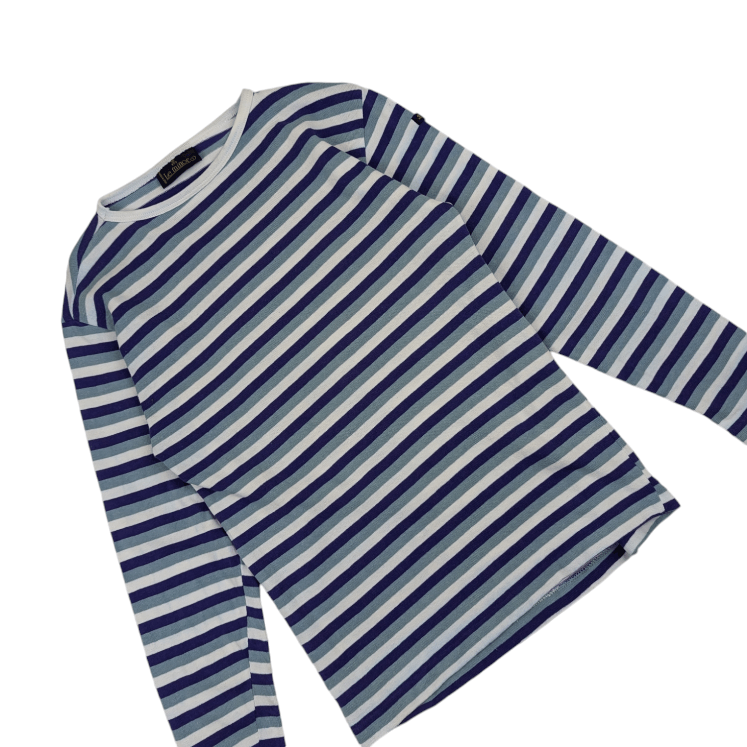 Japanese Brand LE MINOR Striped Grunge Kurt Cobain T-Shirt Single Stitches Size S / US 4 / IT 40 - 2 Thumbnail