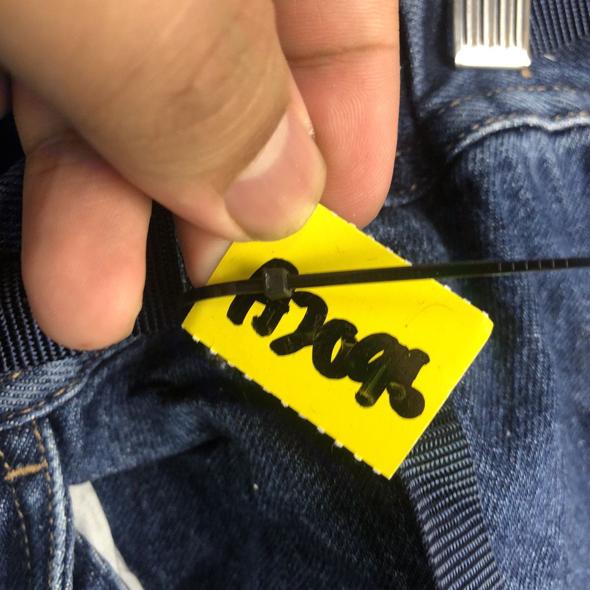 Gramicci Gramicci Blue Denim utility jeans cargo Pants #A2096 Size US 31 - 16 Thumbnail