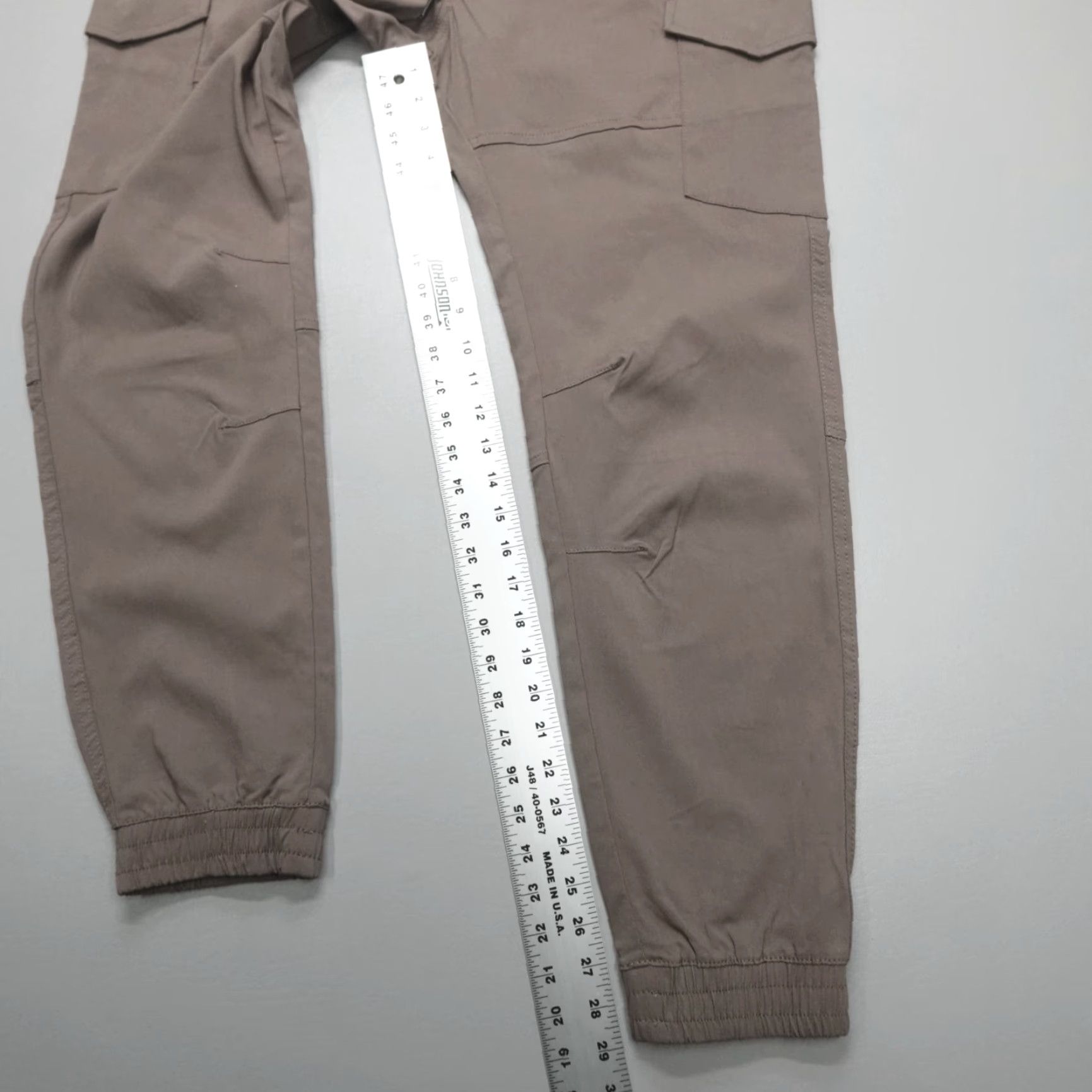 Vintage Projek Raw Bungee flex Cargo Pants Men's XL Mocha Nylon Spandex Rayon Athletic Slim Tapered 5-Pocket Cargo Pants Mens XL Mocha Size US 36 / EU 52 - 6 Thumbnail