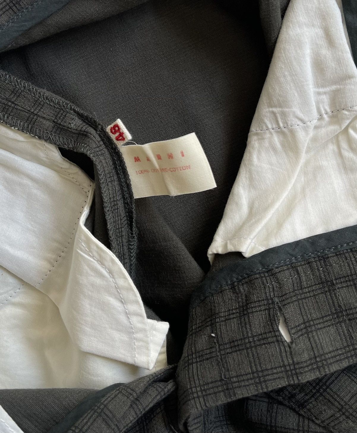 Marni Cotton Panelled Checkered trousers Size US 32 / EU 48 - 8 Thumbnail