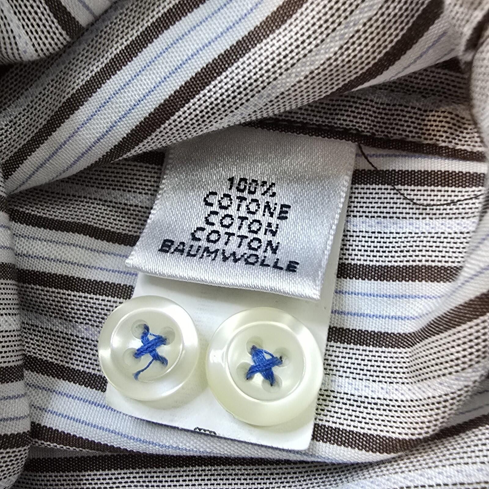 Other Lot of 2 Equilibrio Striped Button-Up Shirt Men's 3XL Italy Size US XXL / EU 58 / 5 - 7 Thumbnail